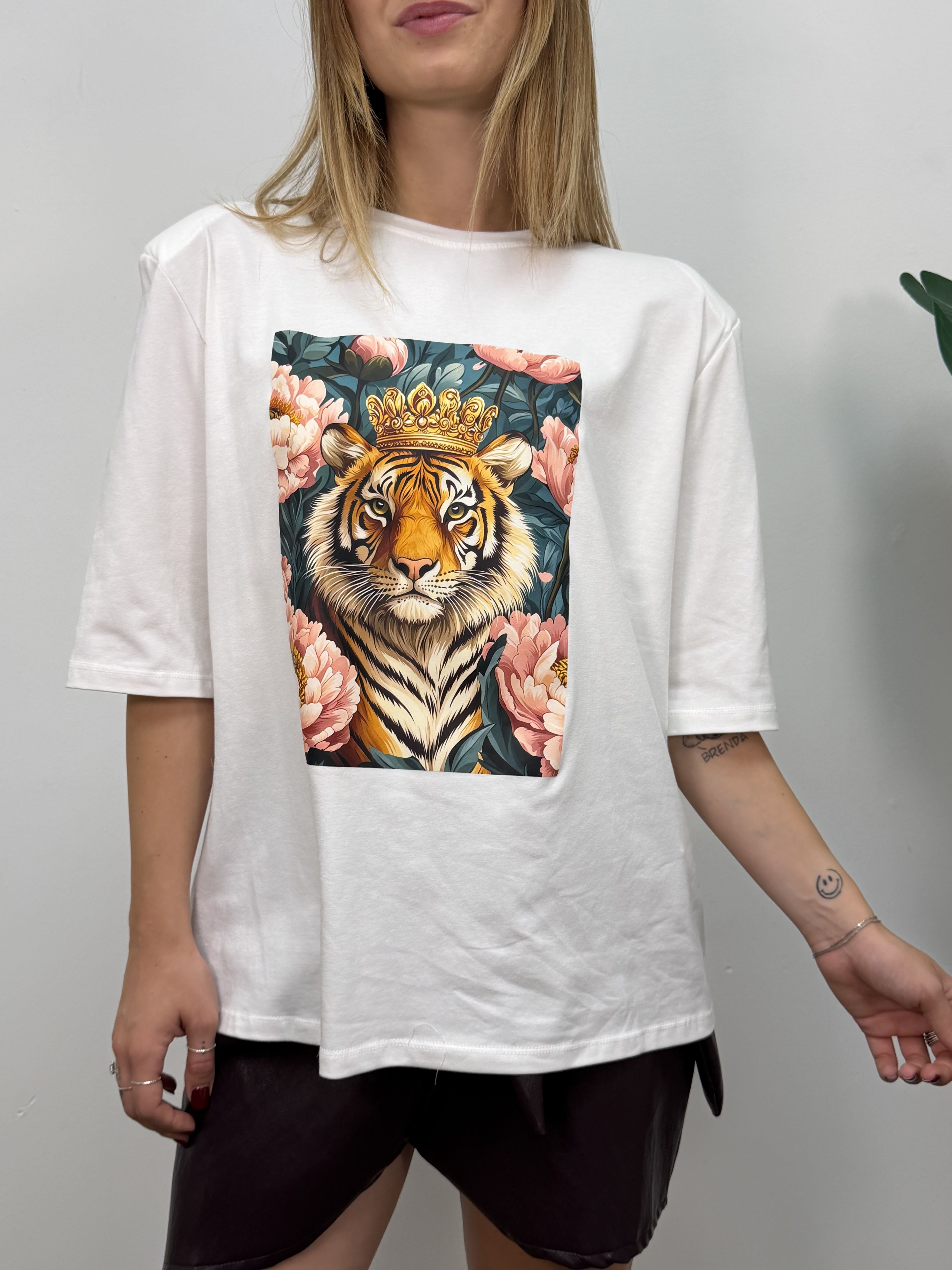 T-shirt over tiger flower MyD