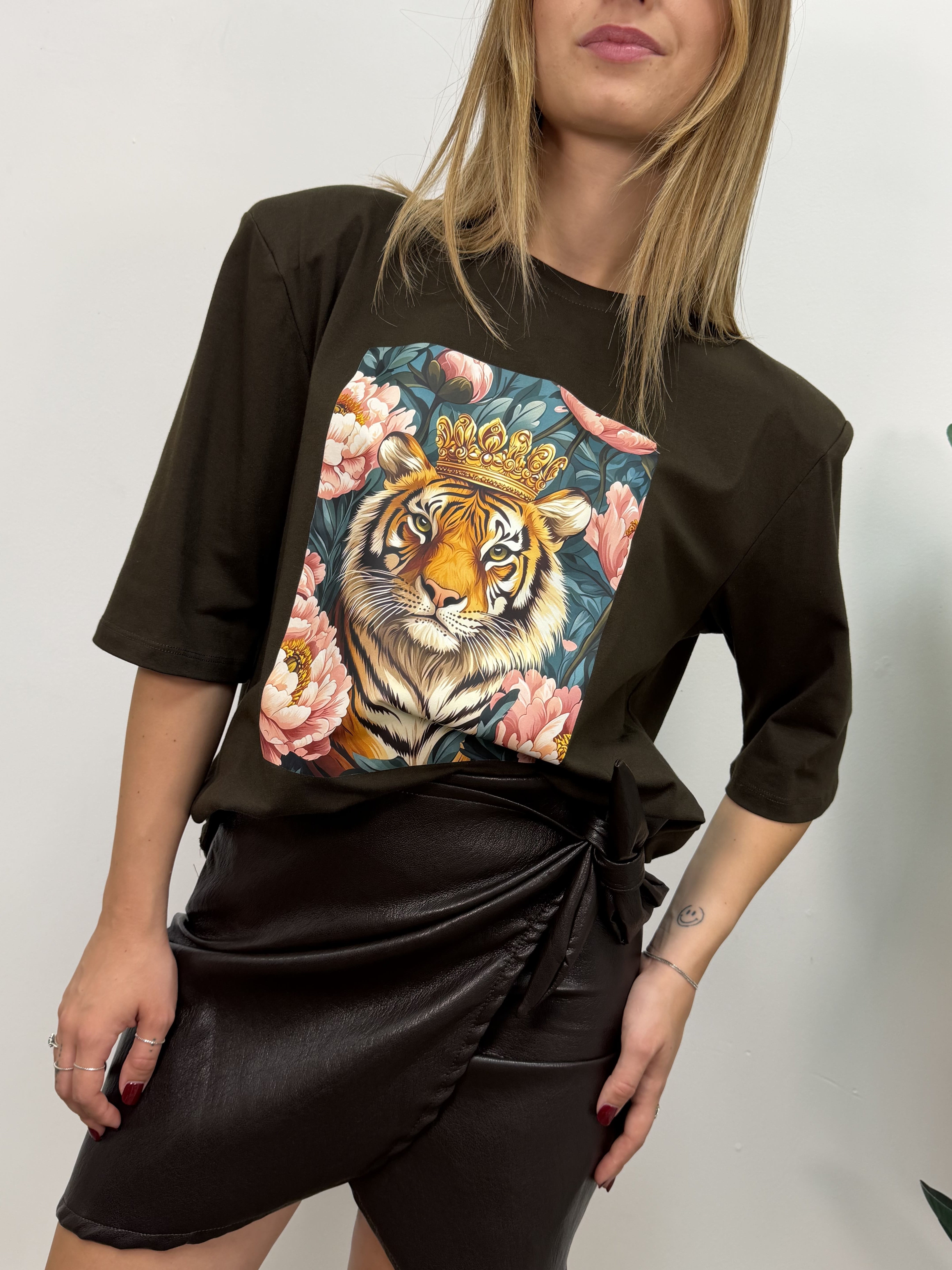 T-shirt over tiger flower MyD