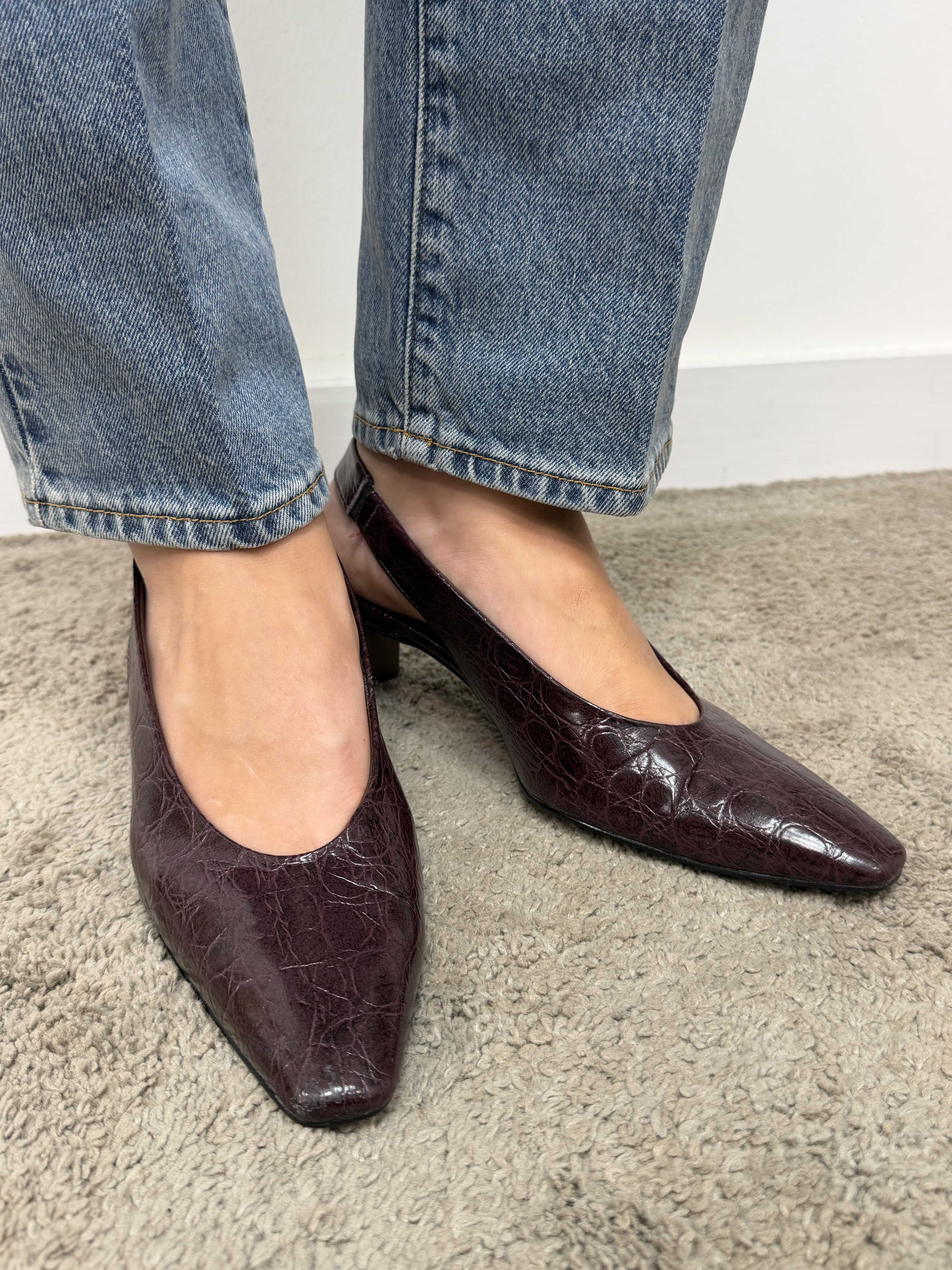 Slingback effetto pitone Divine Follie