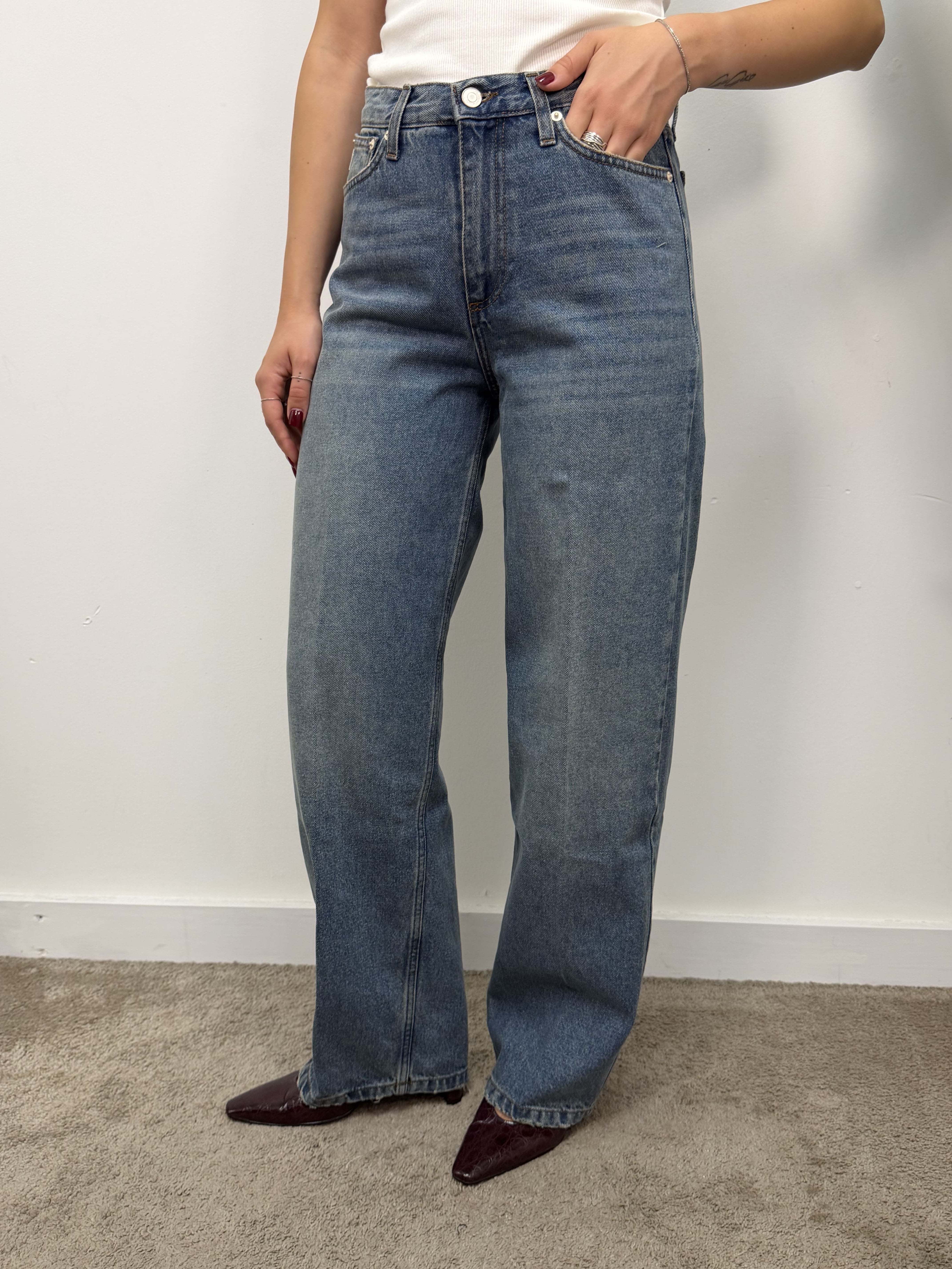 Jeans Xenobia denim chiaro gamba dritta VICOLO