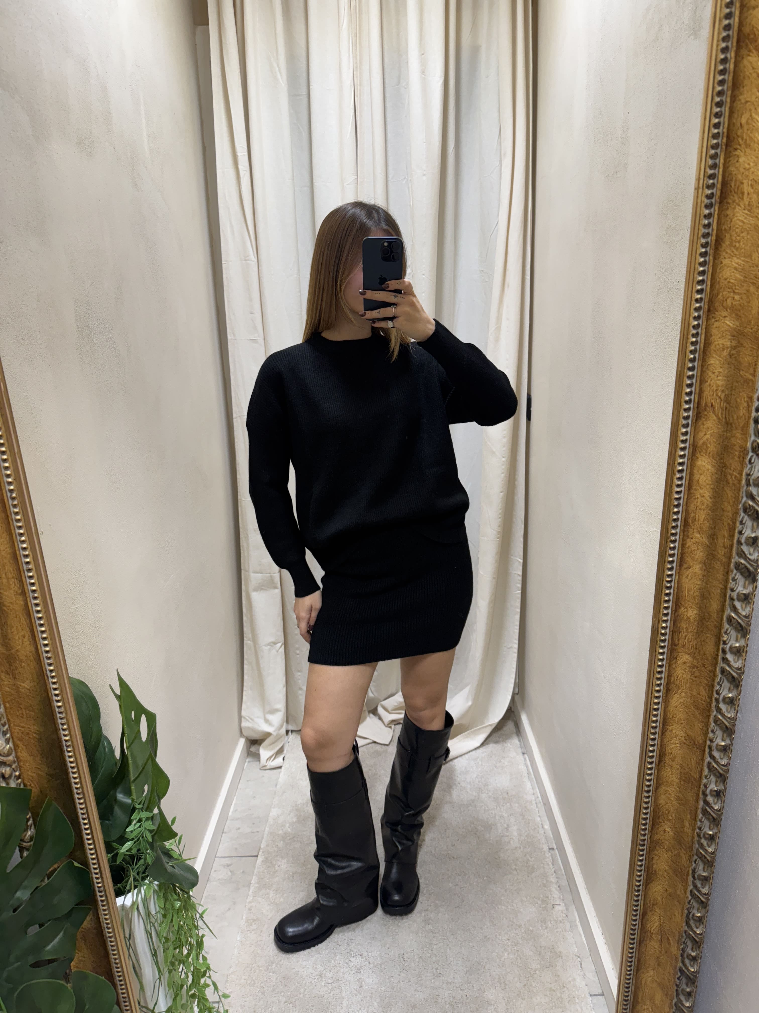 Coord-set maglione e minigonna a costina HaveOne