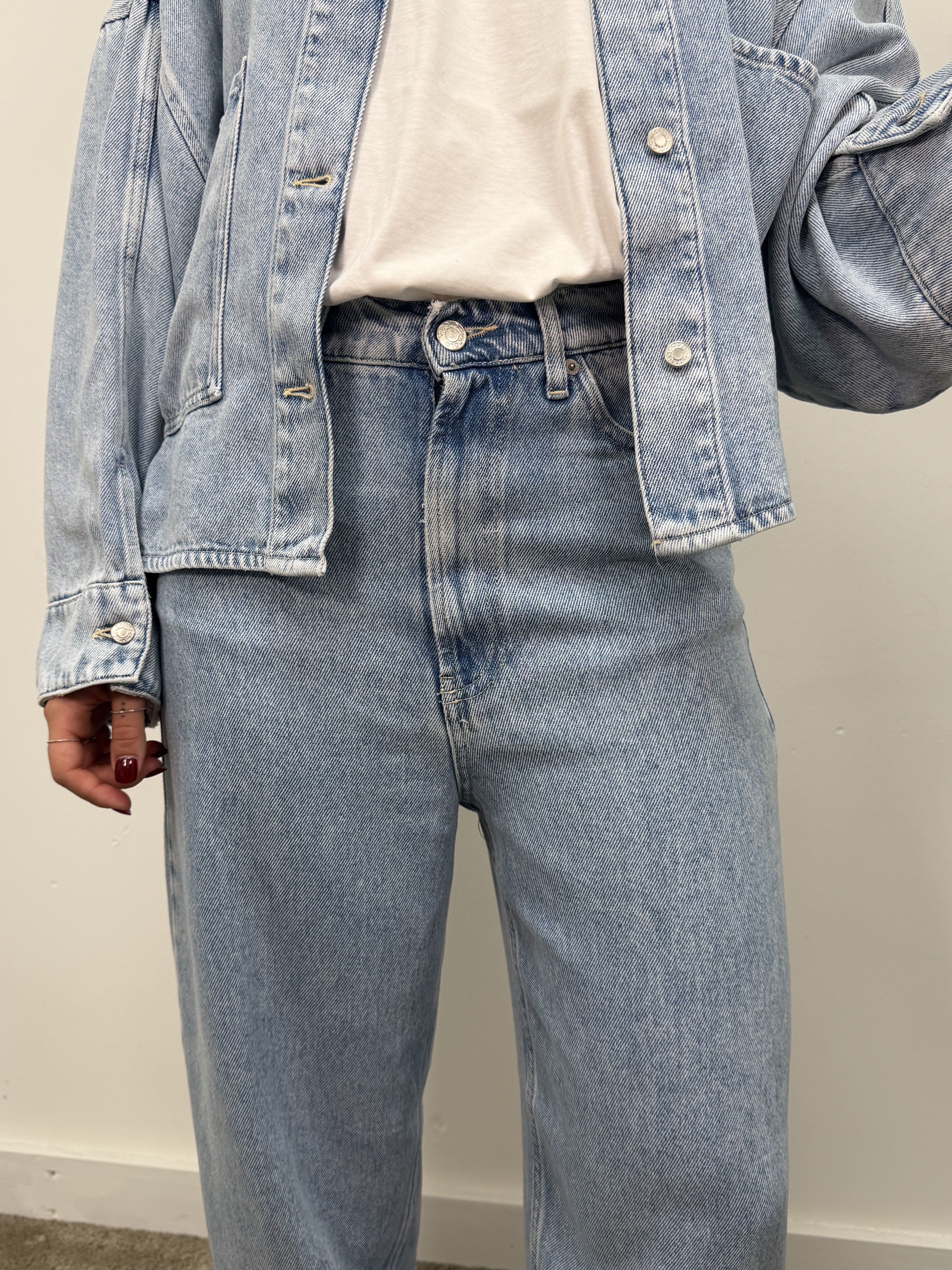 Jeans baggy Laila denim chiaro VICOLO