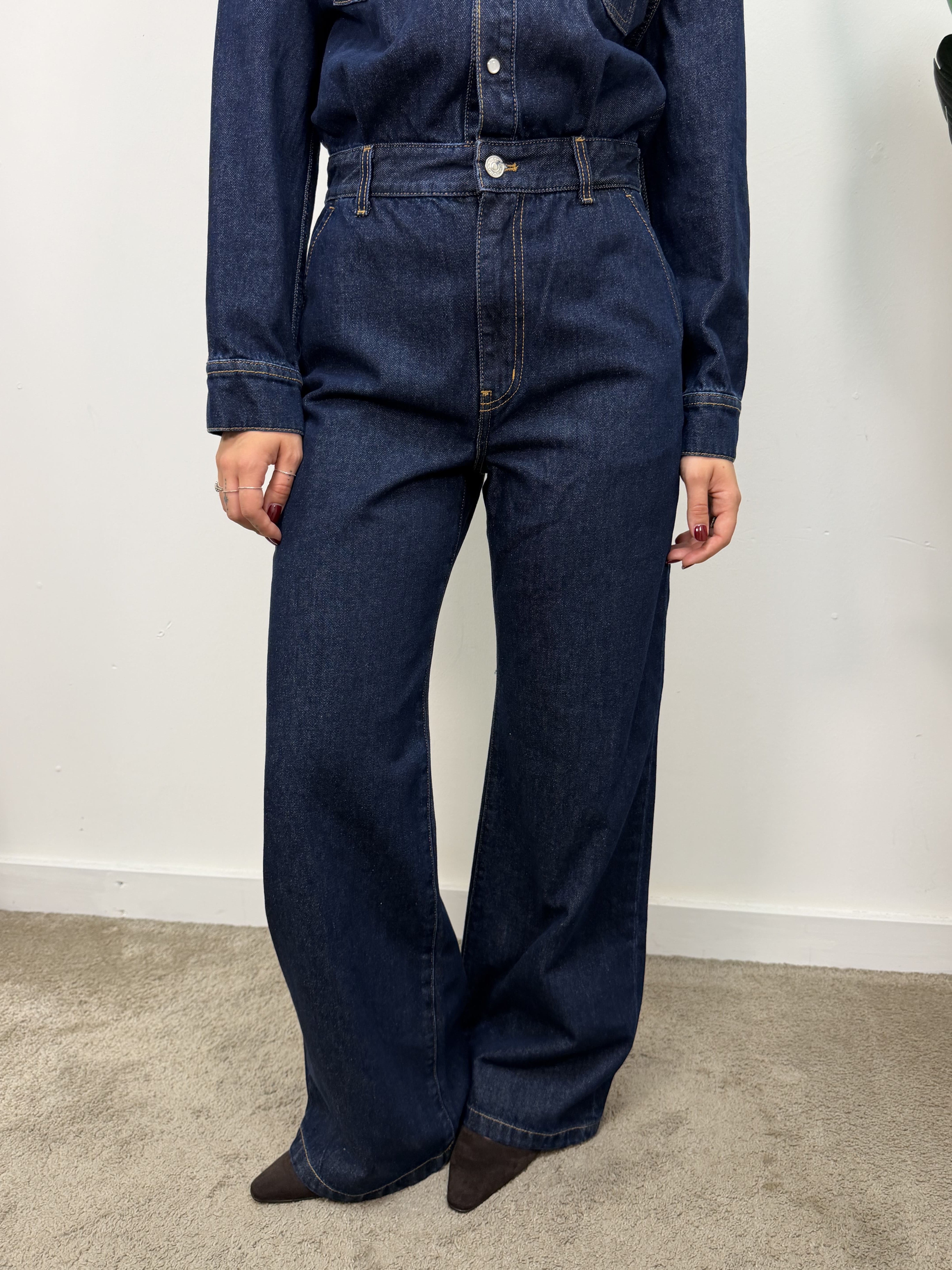 Tuta Sole in denim scuro VICOLO