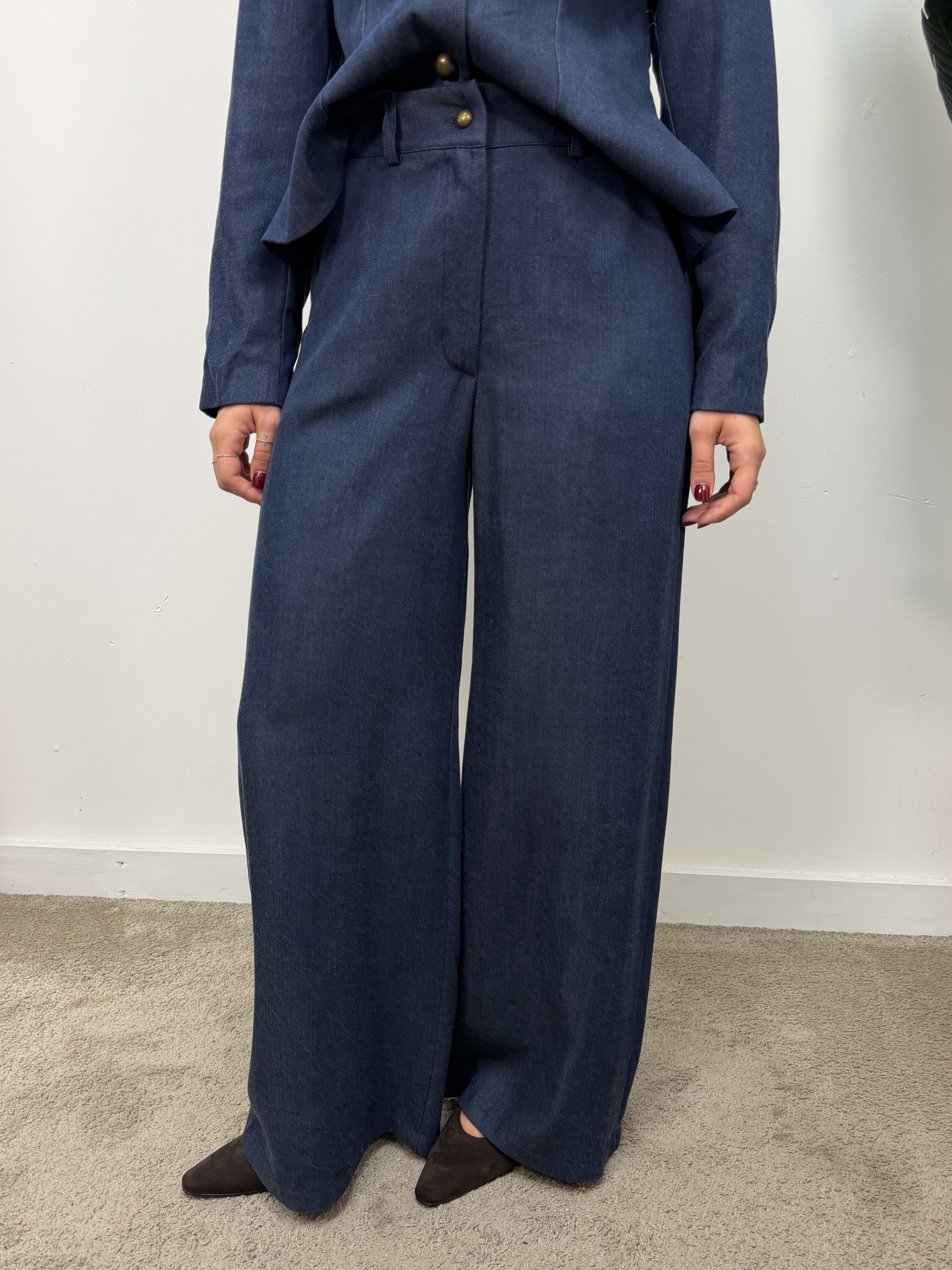 Pantalone dritto mano pesca MyD