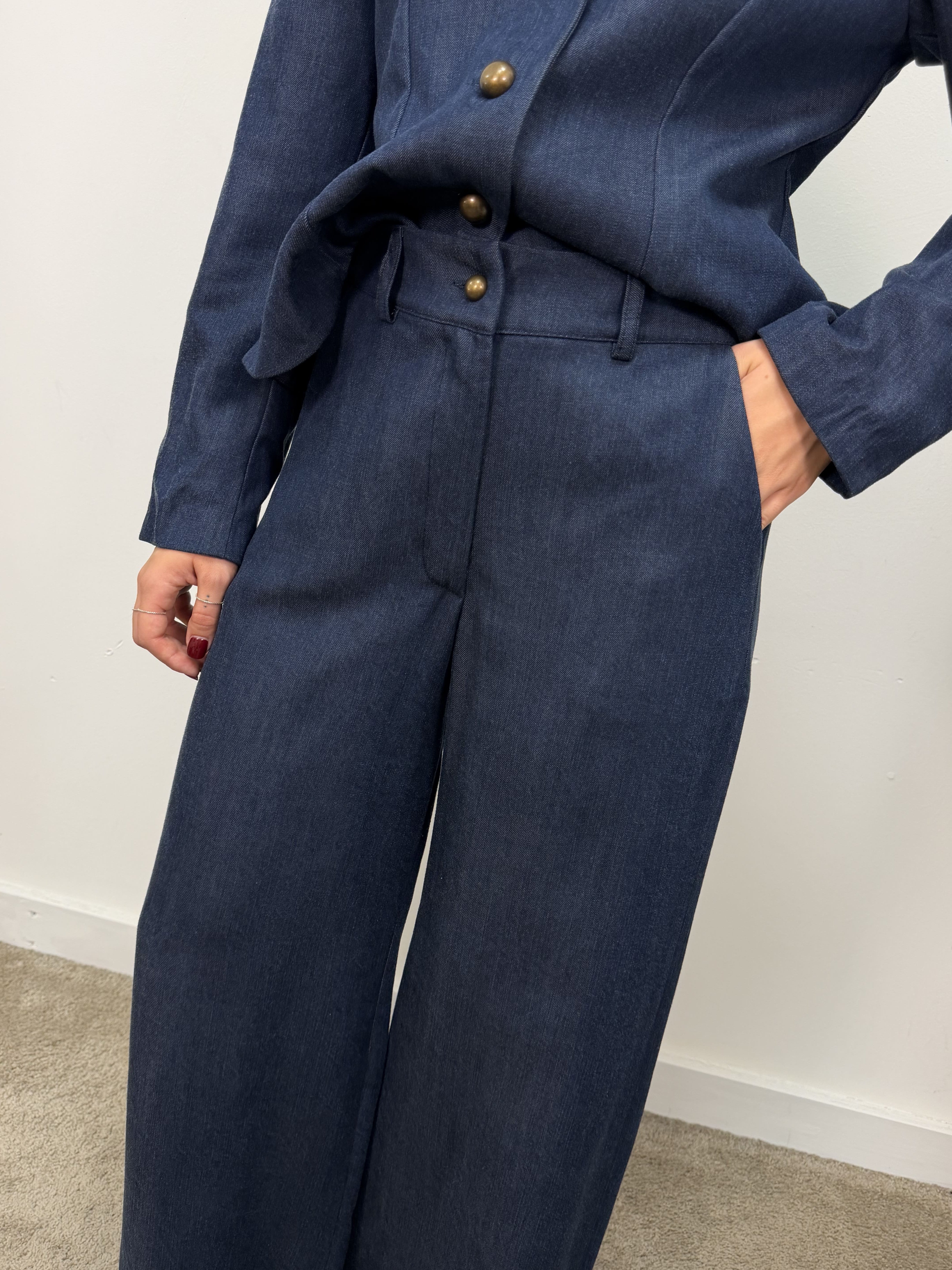 Pantalone dritto mano pesca MyD
