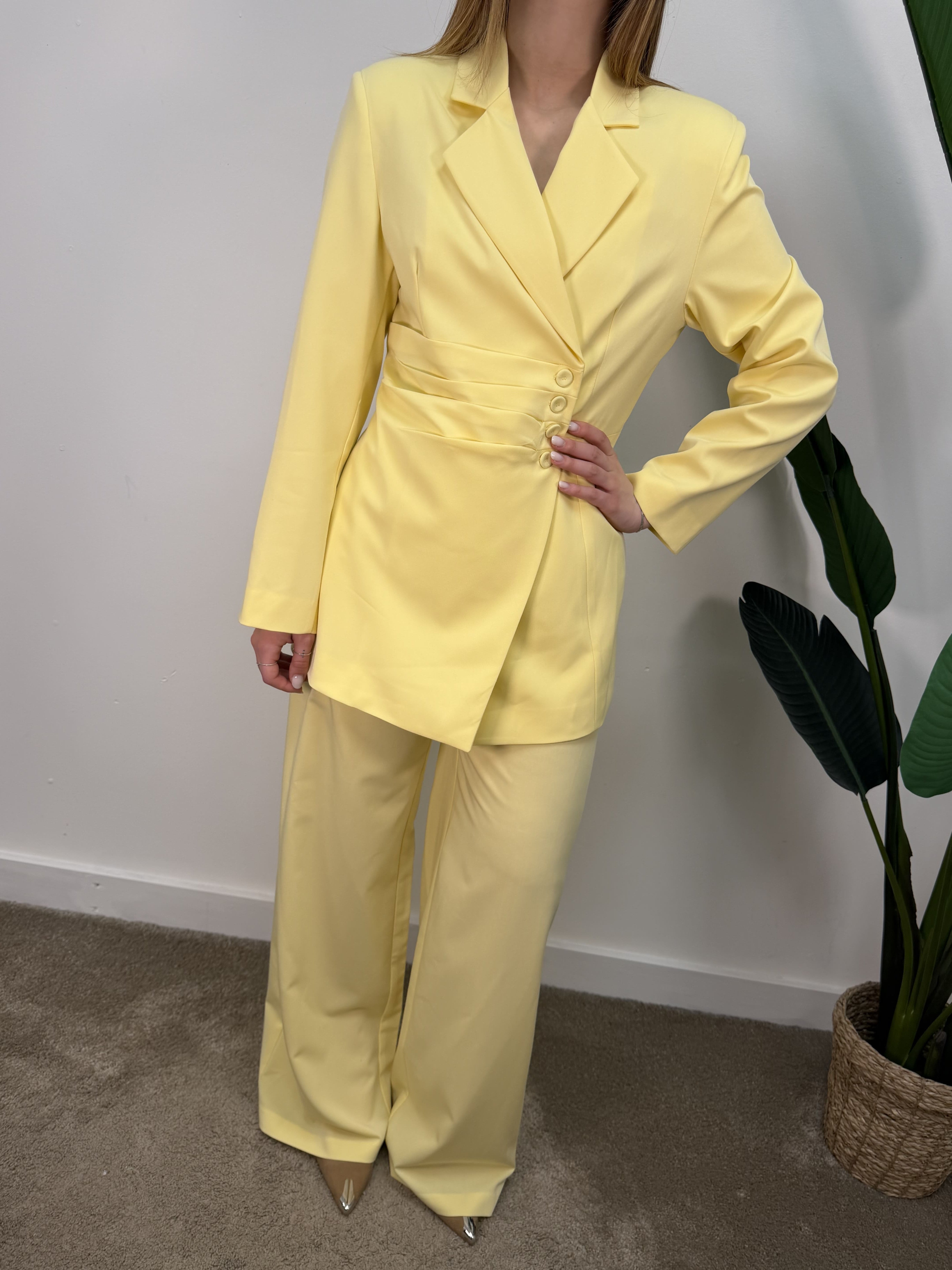 Giacca lunga con bottoni laterali HaveOne