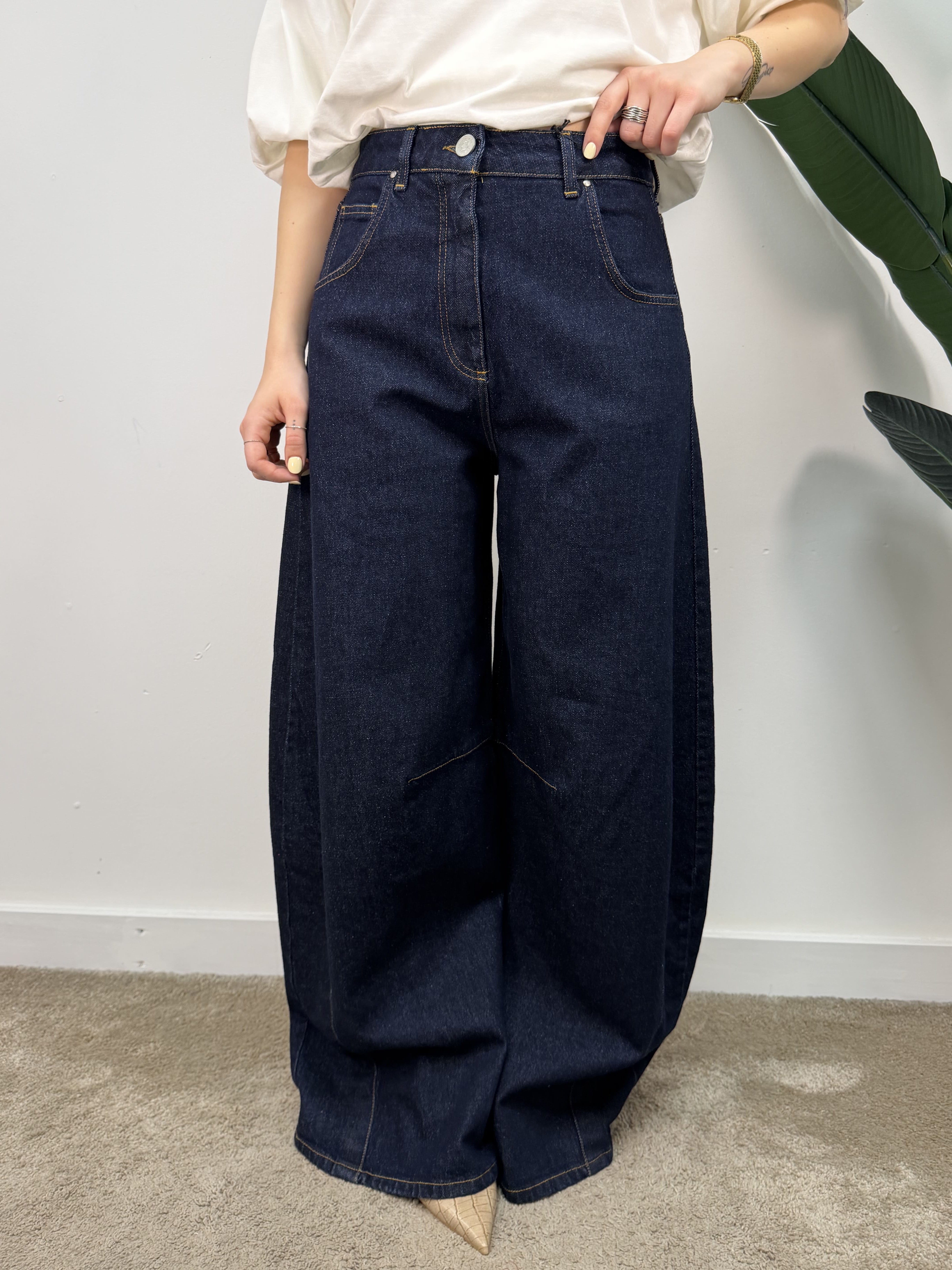 Jeans Louvre denim scuro Tensione In