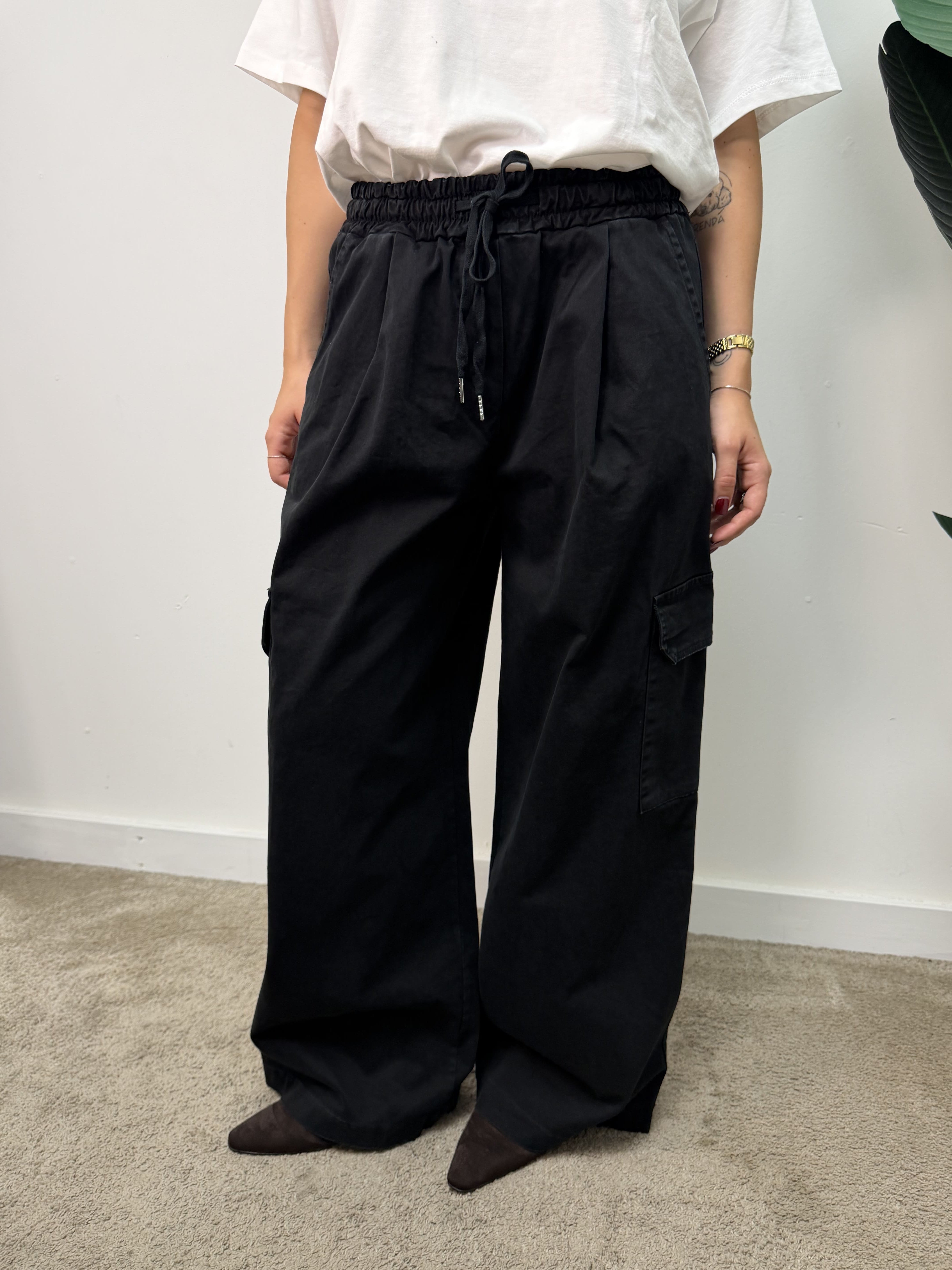 Pantalone cargo in cotone MyD