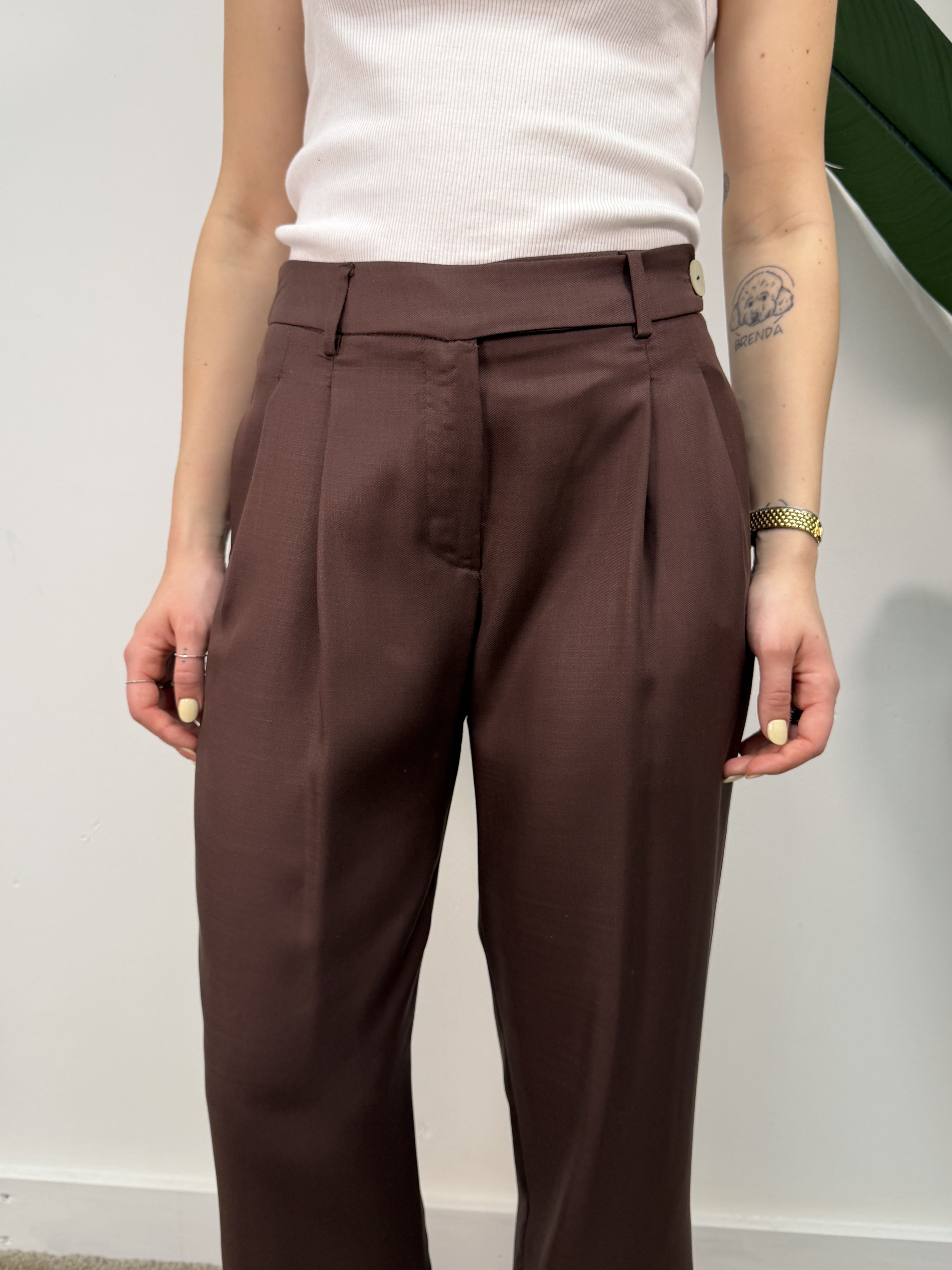 Pantalone gamba dritta lyocell MyD