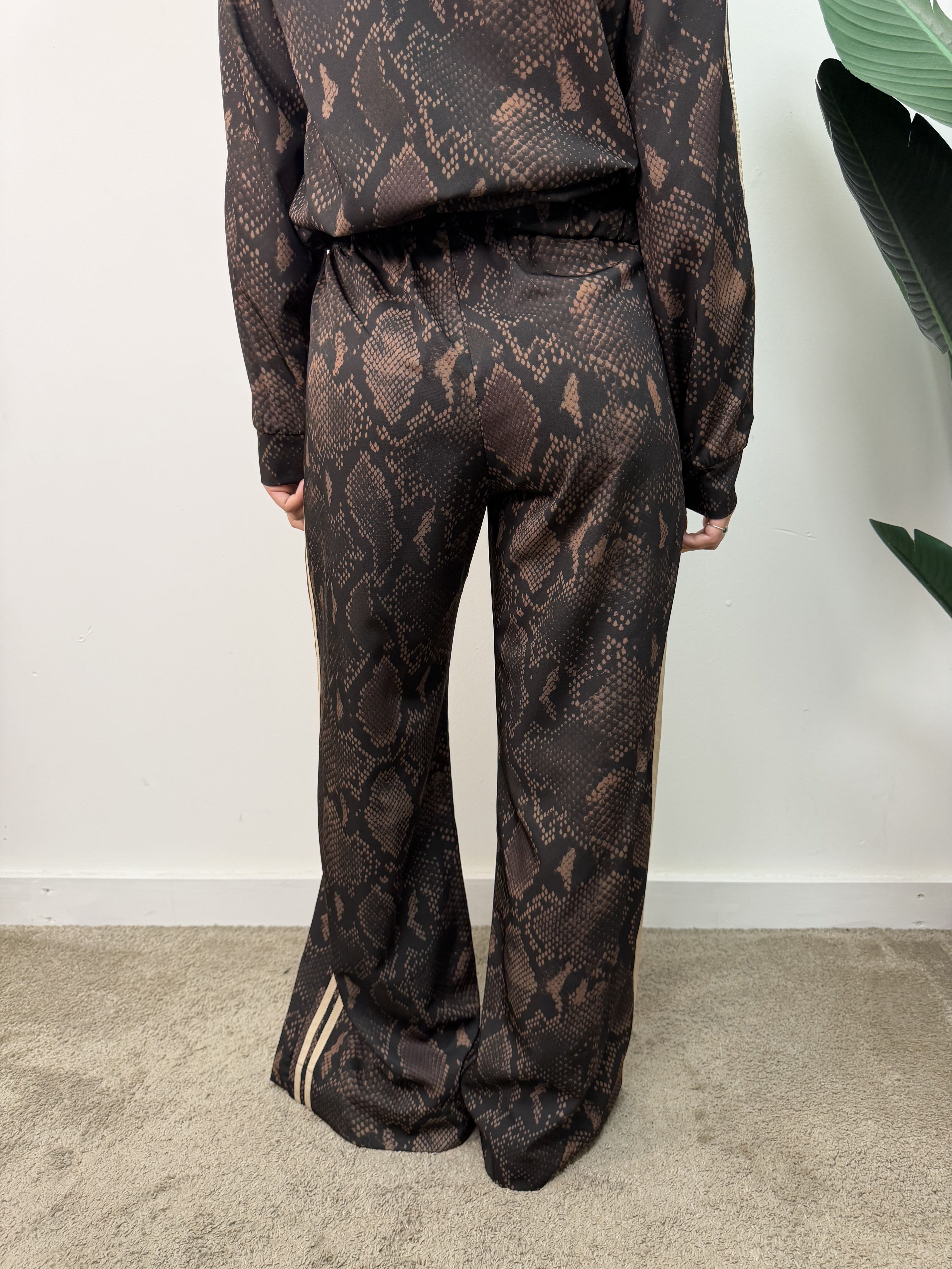 Pantalone gamba dritta stampa pitone Susy Mix