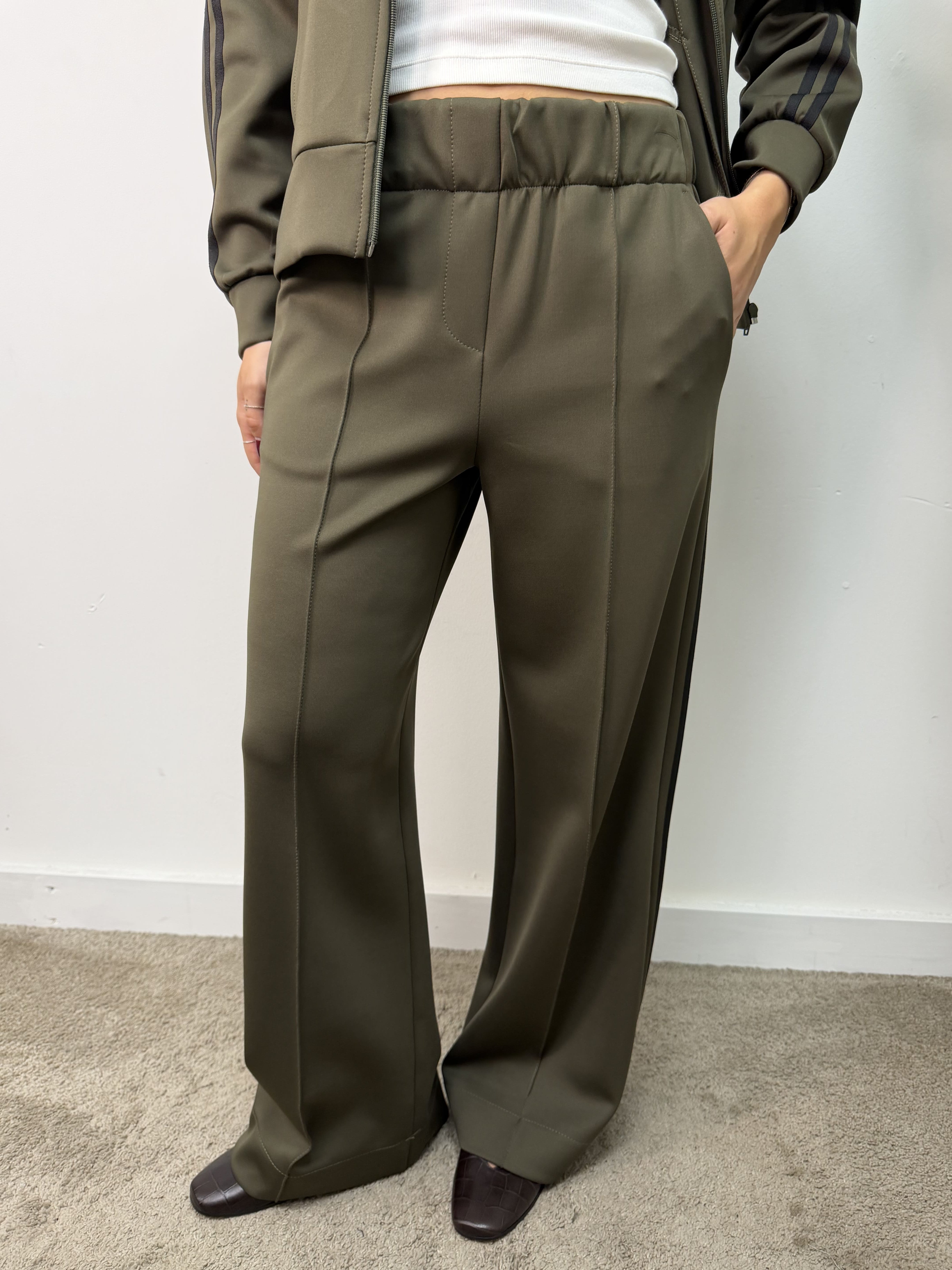 Pantalone acetato con bande laterali Susy Mix