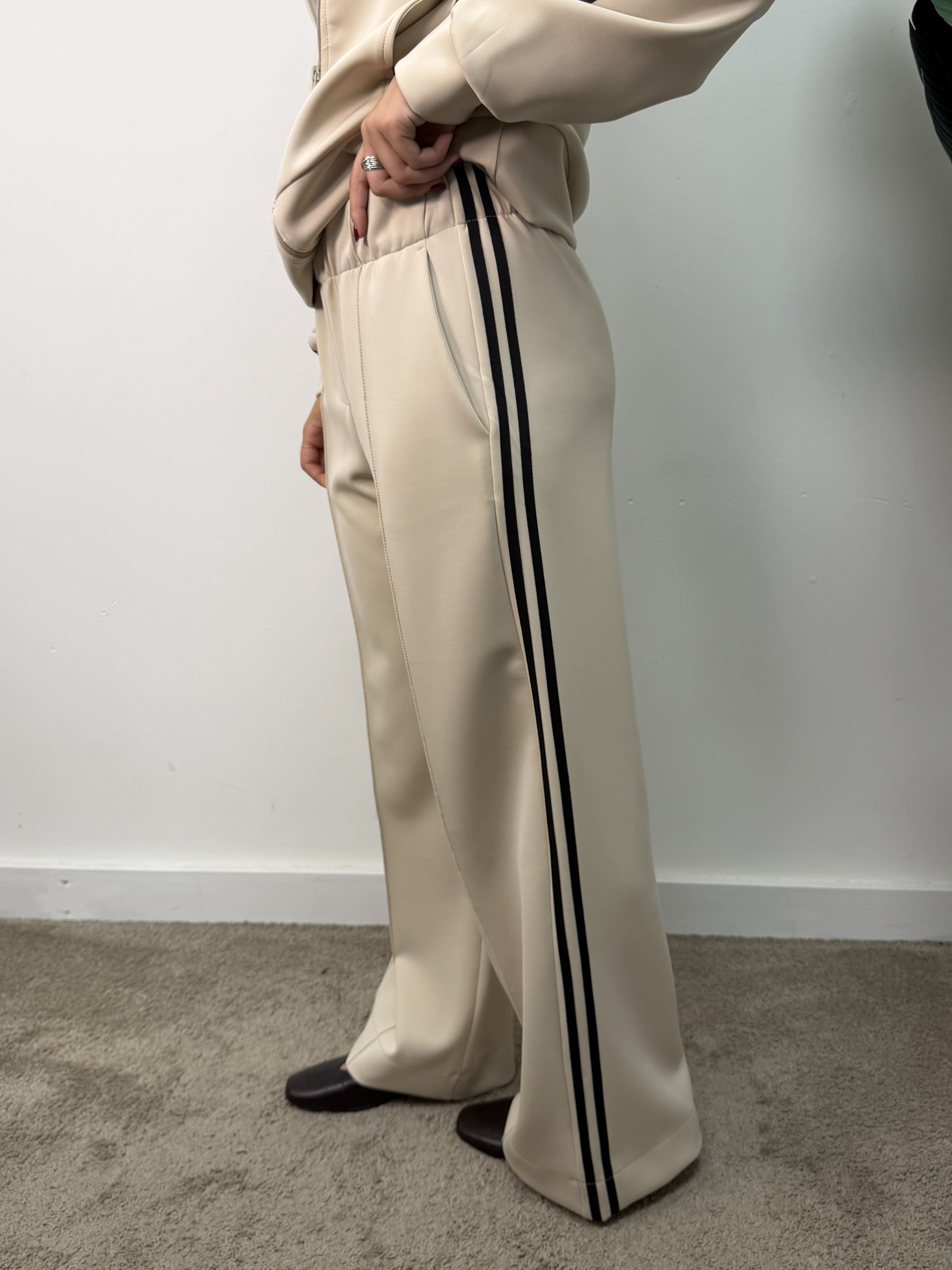 Pantalone acetato con bande laterali Susy Mix