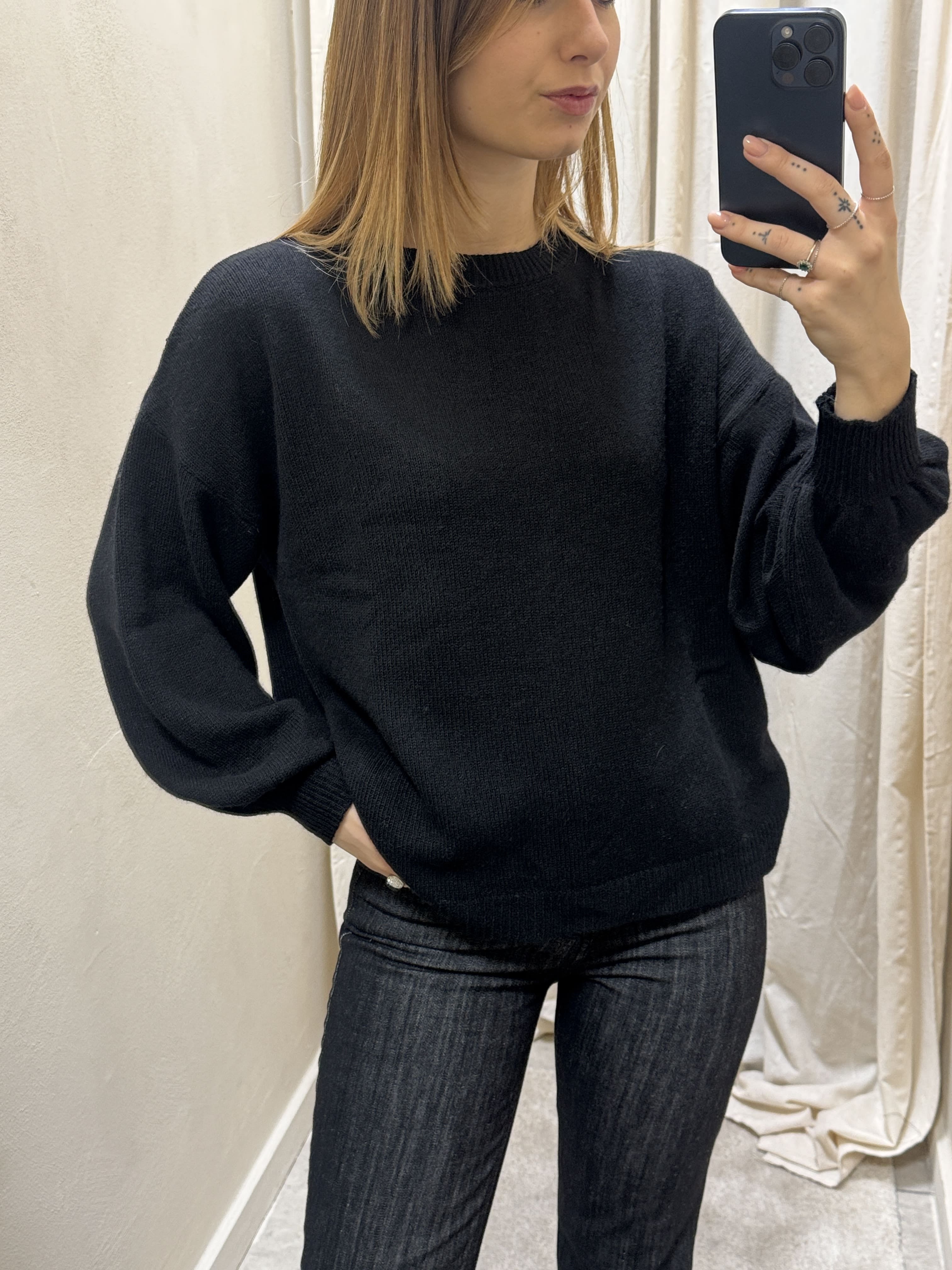 Maglione girocollo misto cachemire MyD