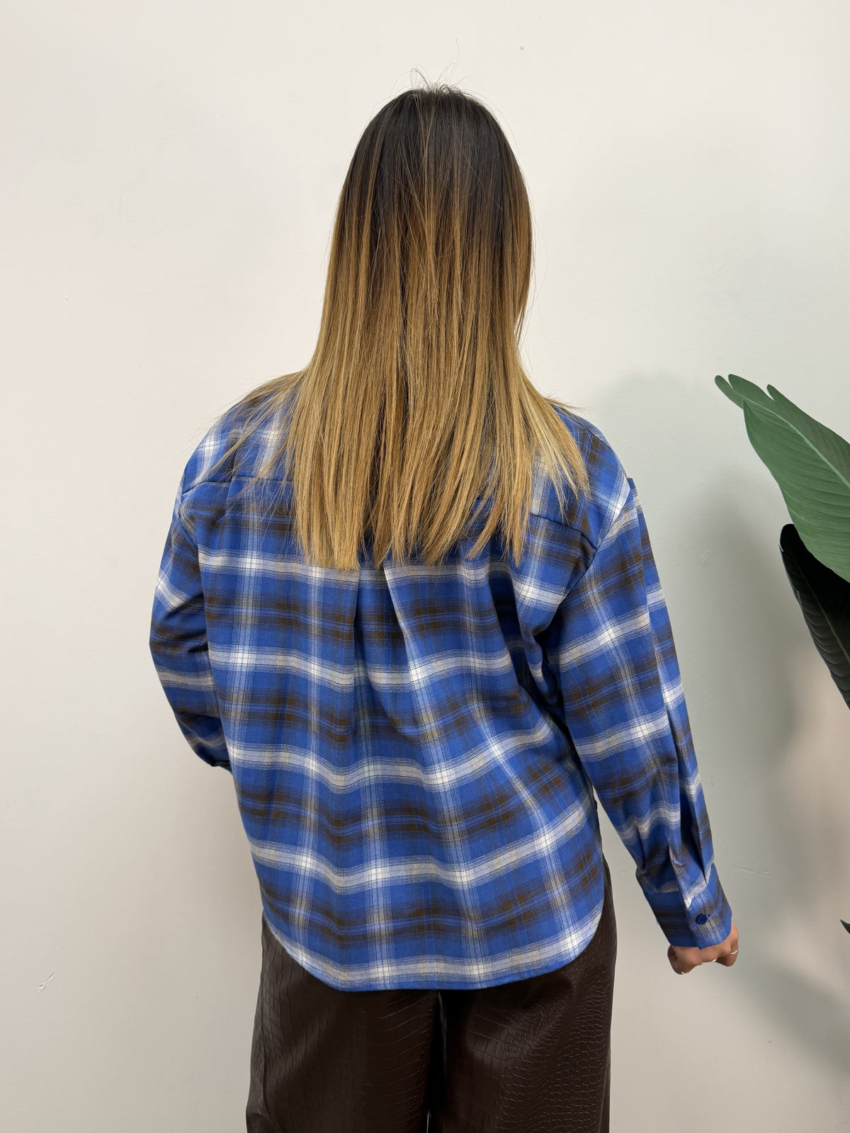 Camicia check abbottonatura laterale HaveOne