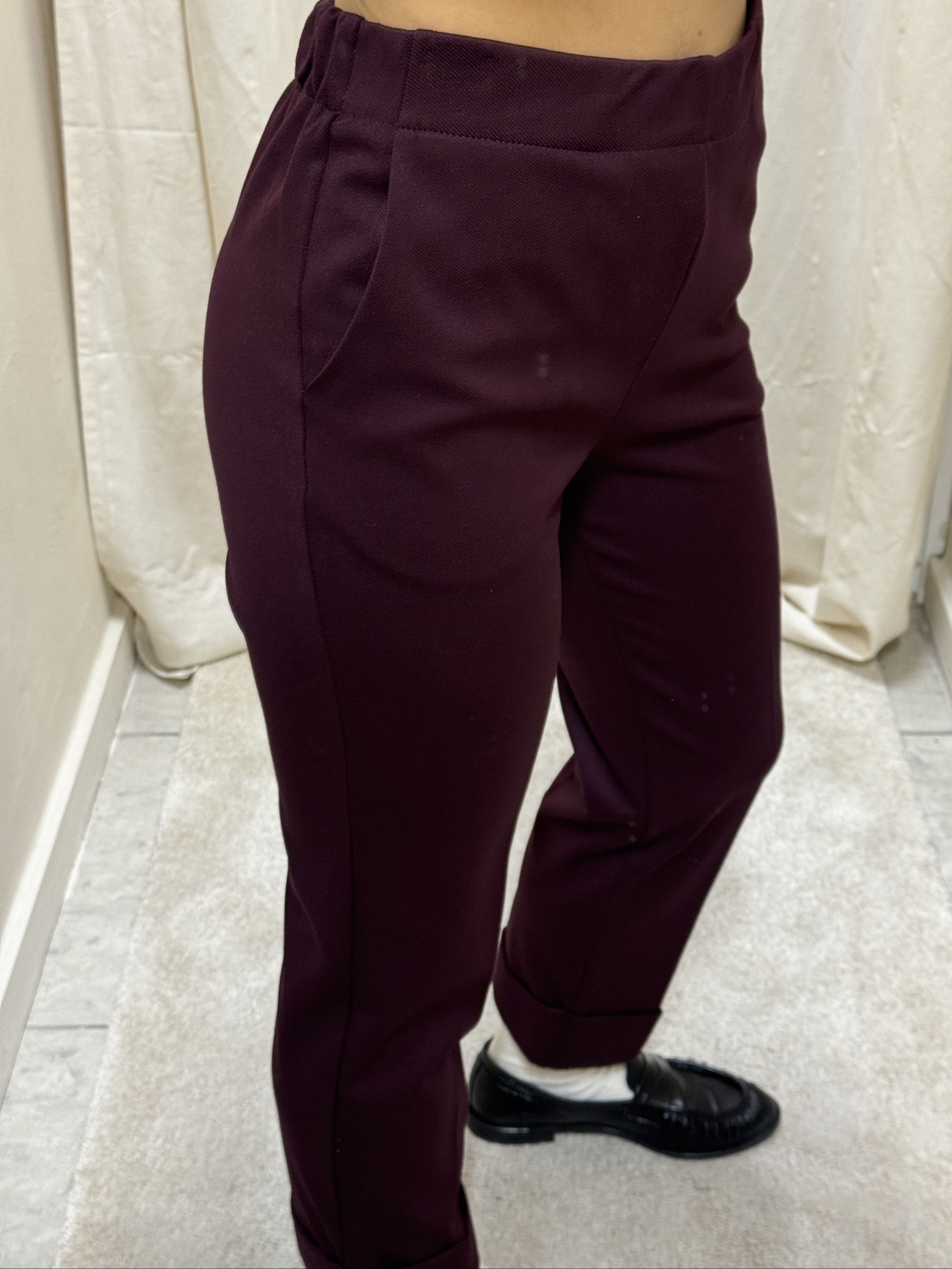 Pantalone sigaretta con risvolto alto Susy Mix