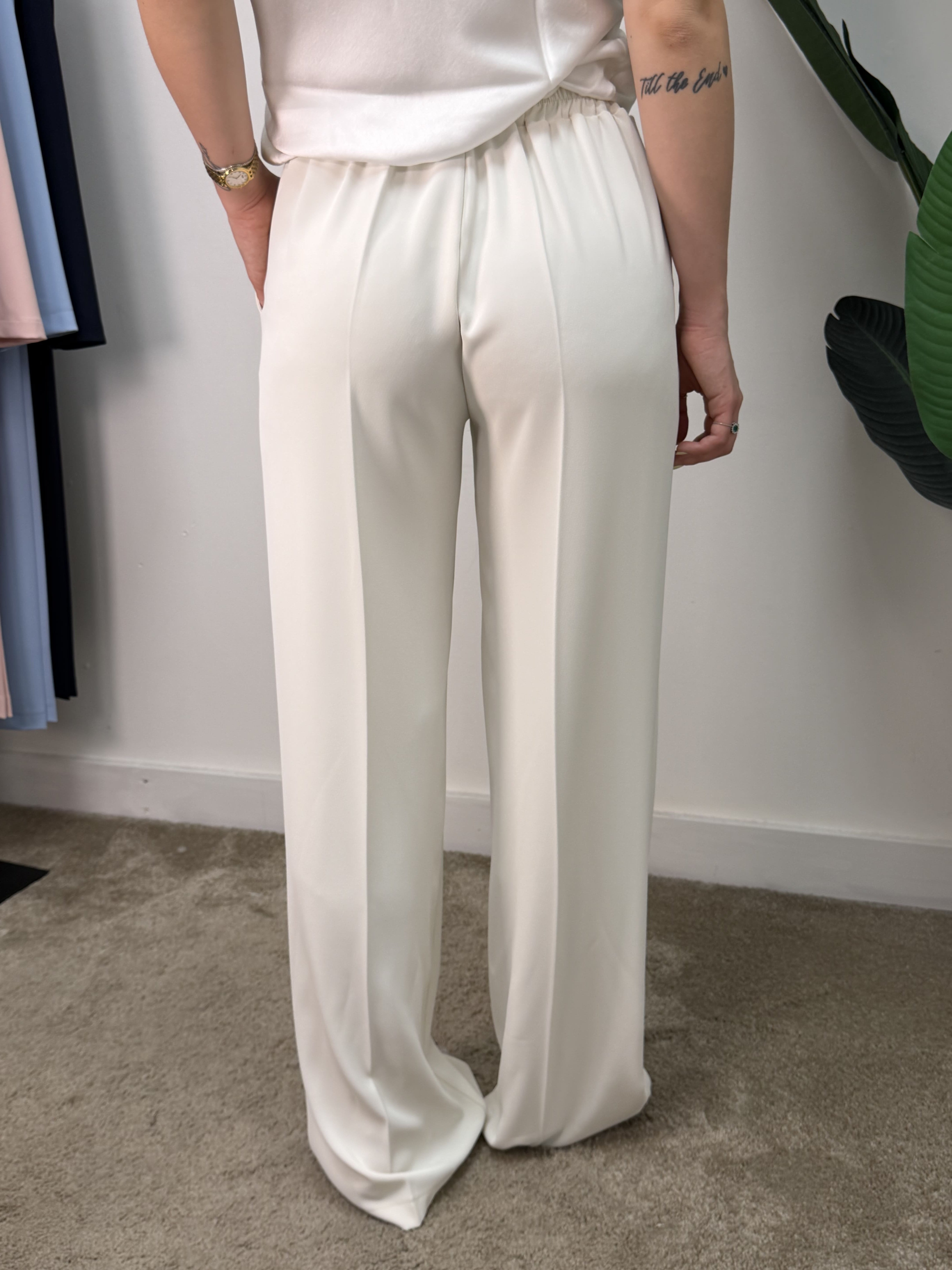 Completo fluido giacca con fusciacca e pantalone Susy Mix