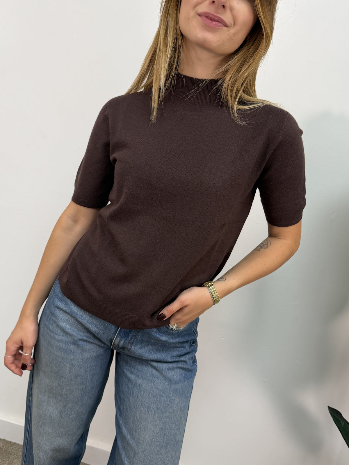 Maglia lupetto manica corta MyD