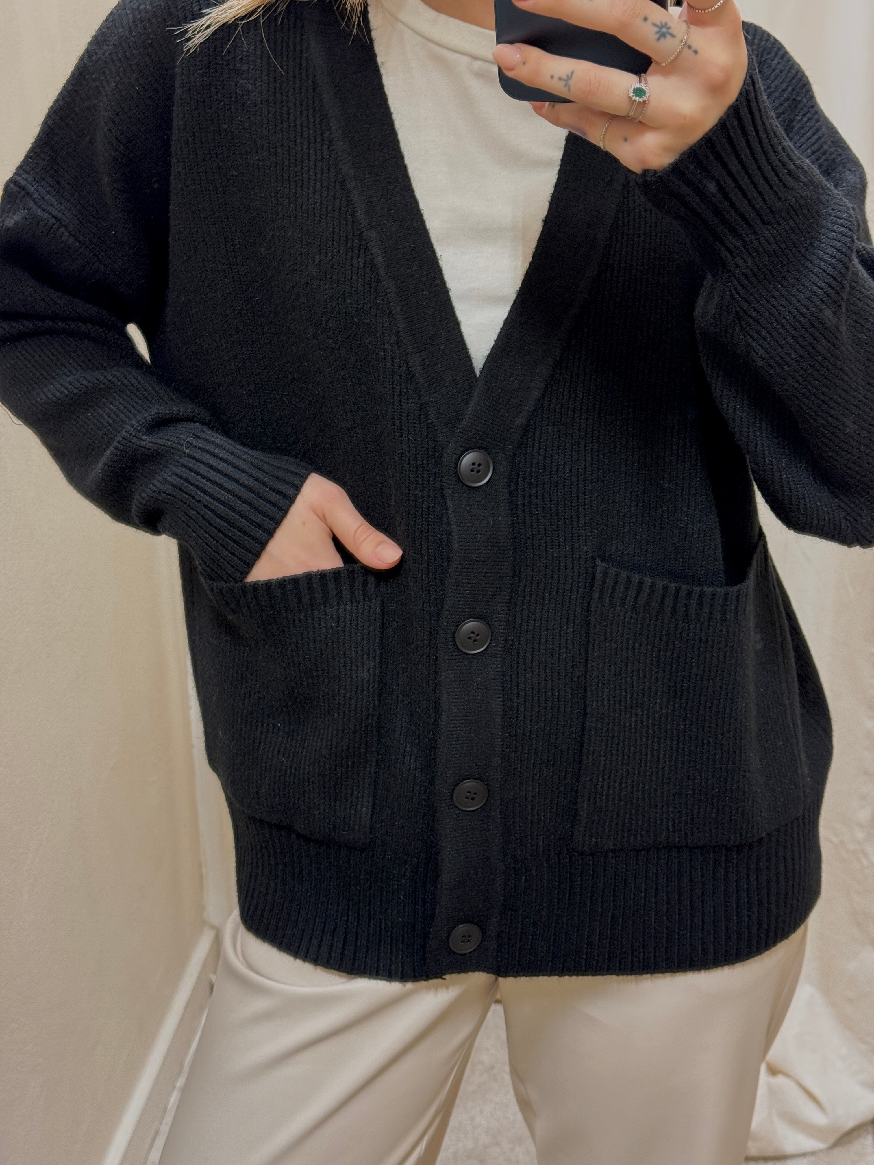 Cardigan costa con bottoni Susy Mix