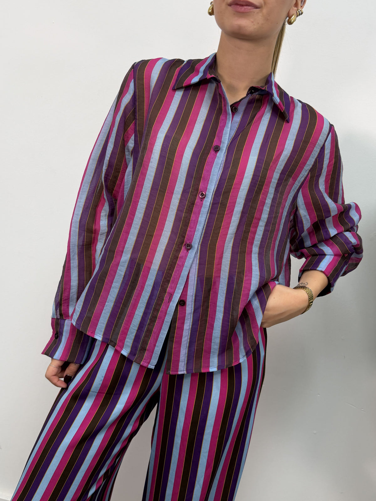 Camicia stampa righe "Nomad" HaveOne
