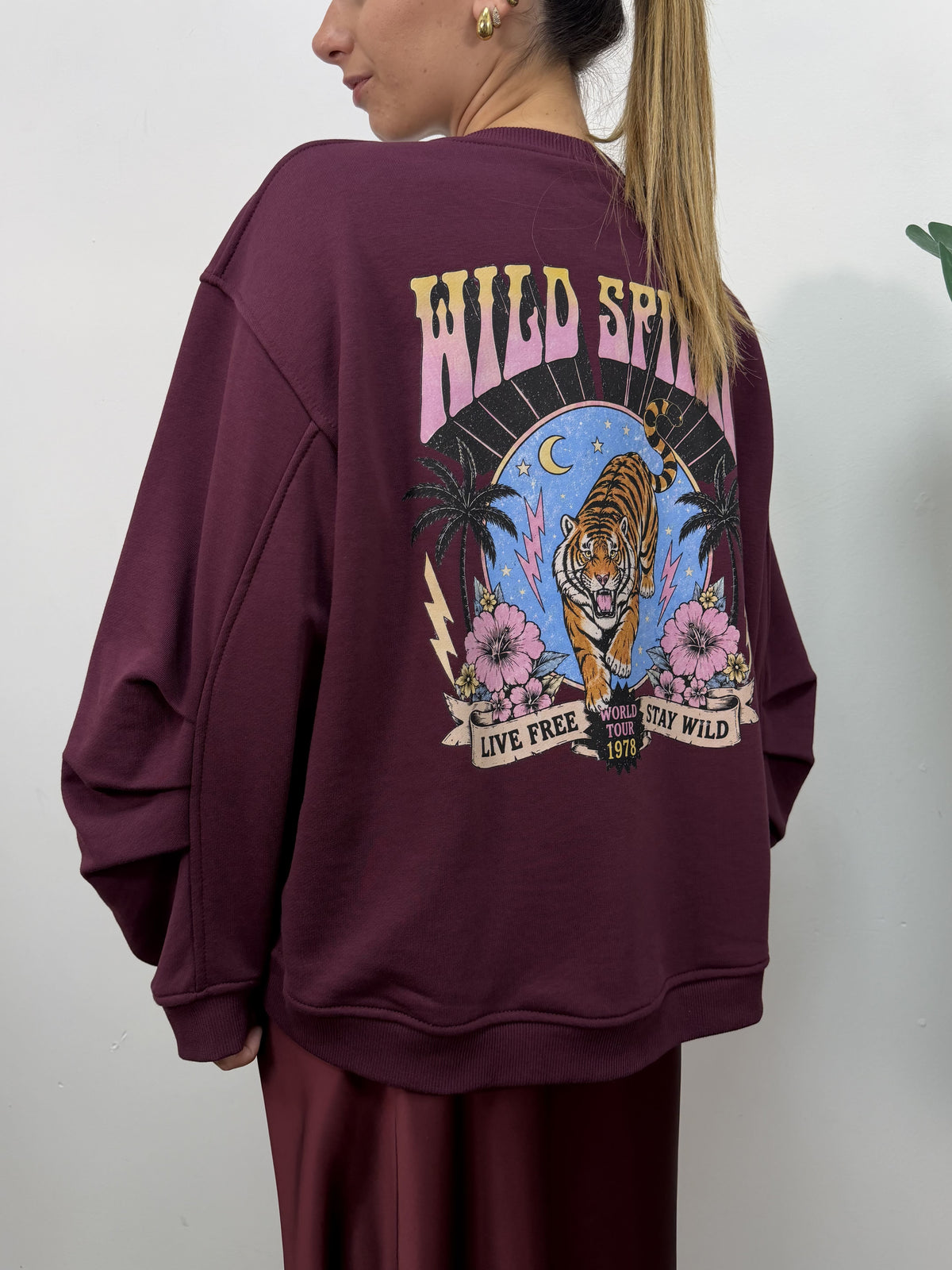 Felpa stampa "Wild Spirit" Vicolo