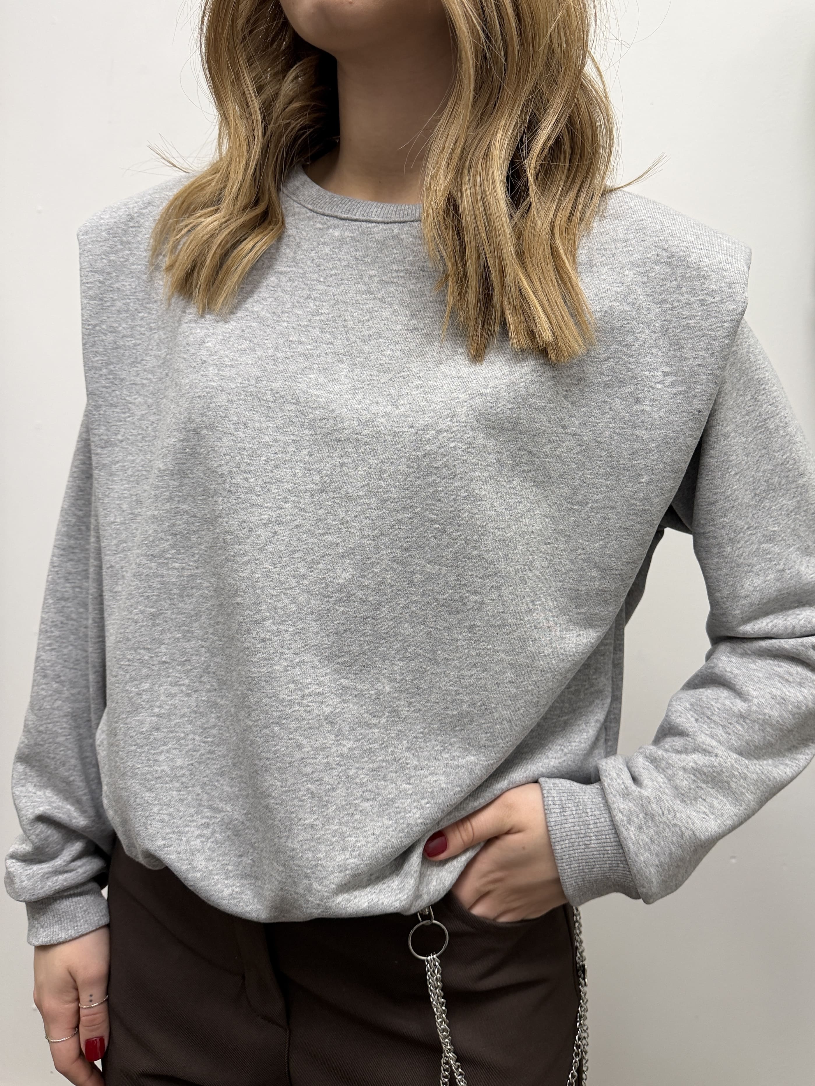 Felpa con spallina imbottita Dixie