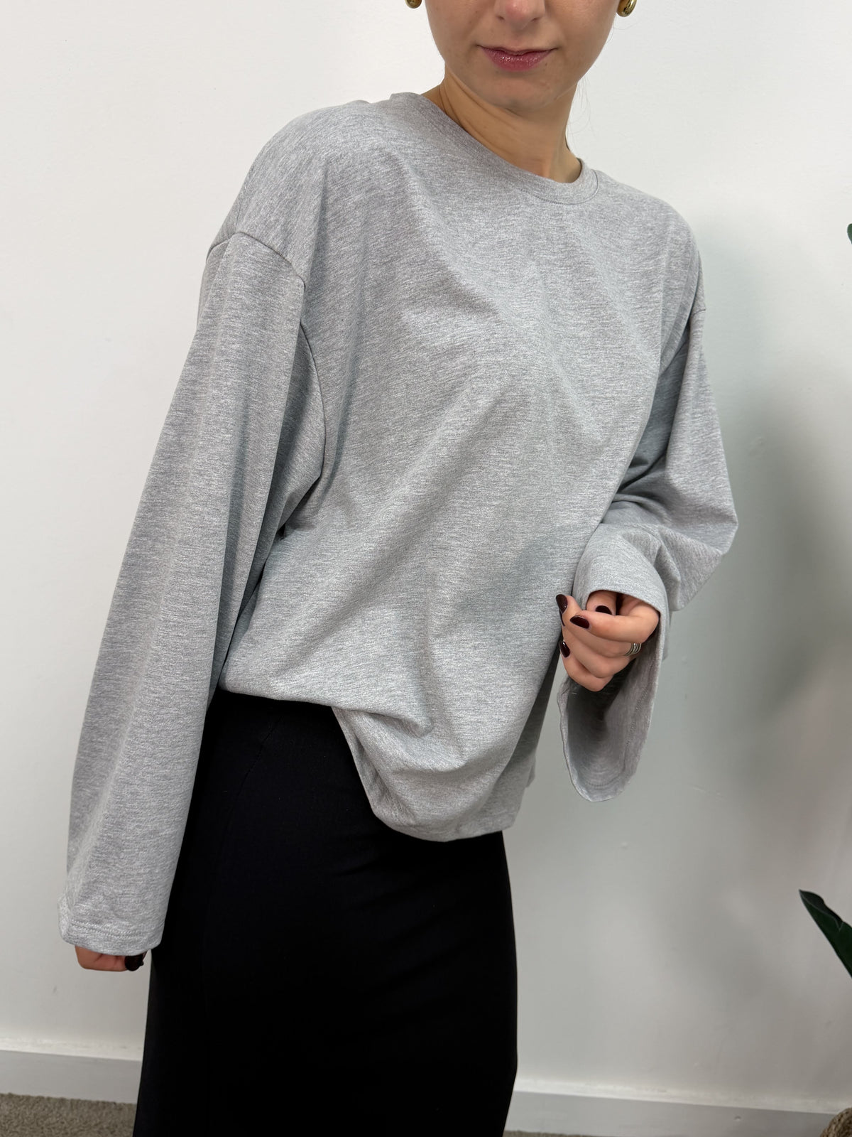 T-shirt over manica lunga Tensione In