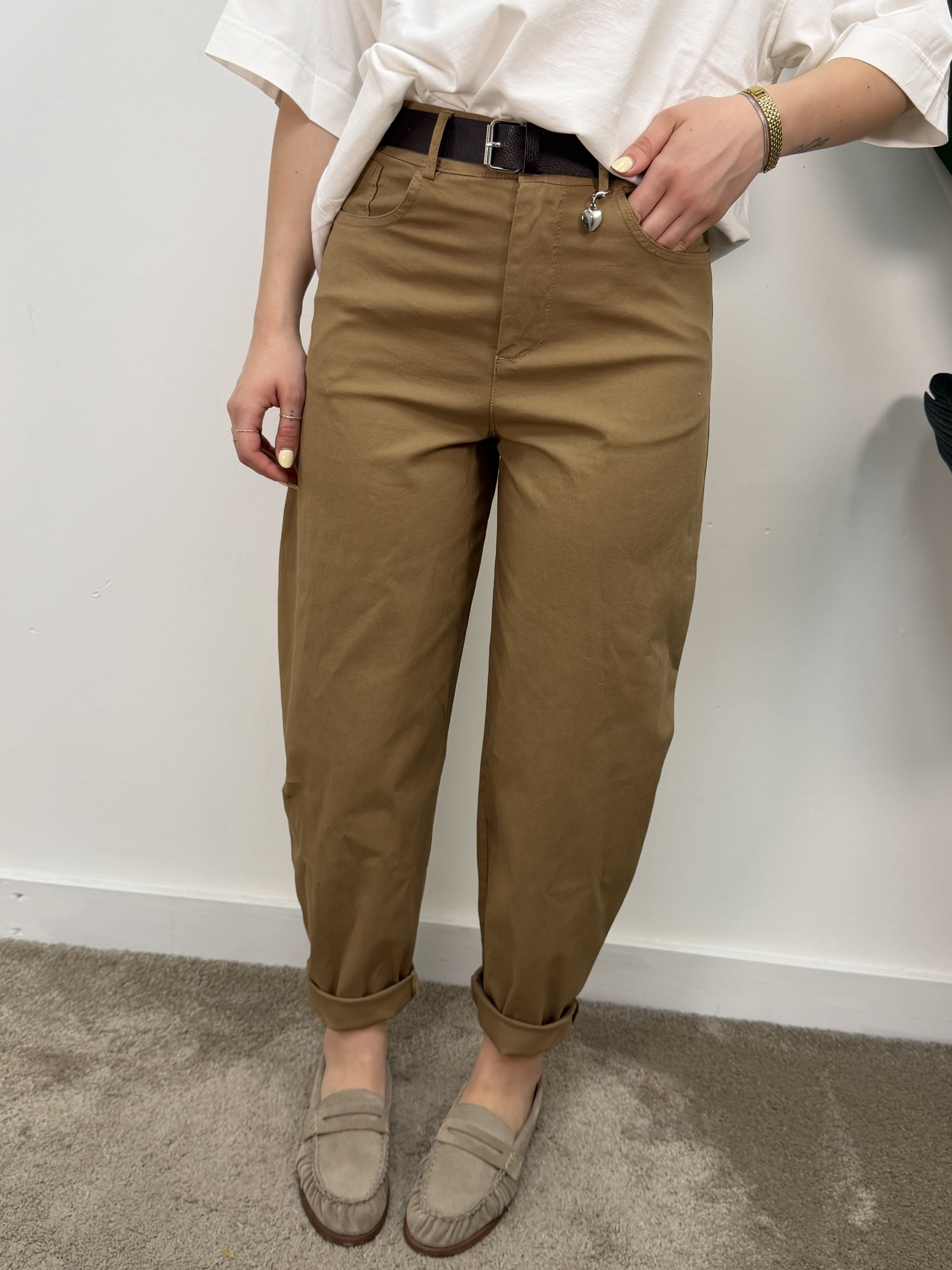 Pantalone cuoricino modello carrot Susy Mix