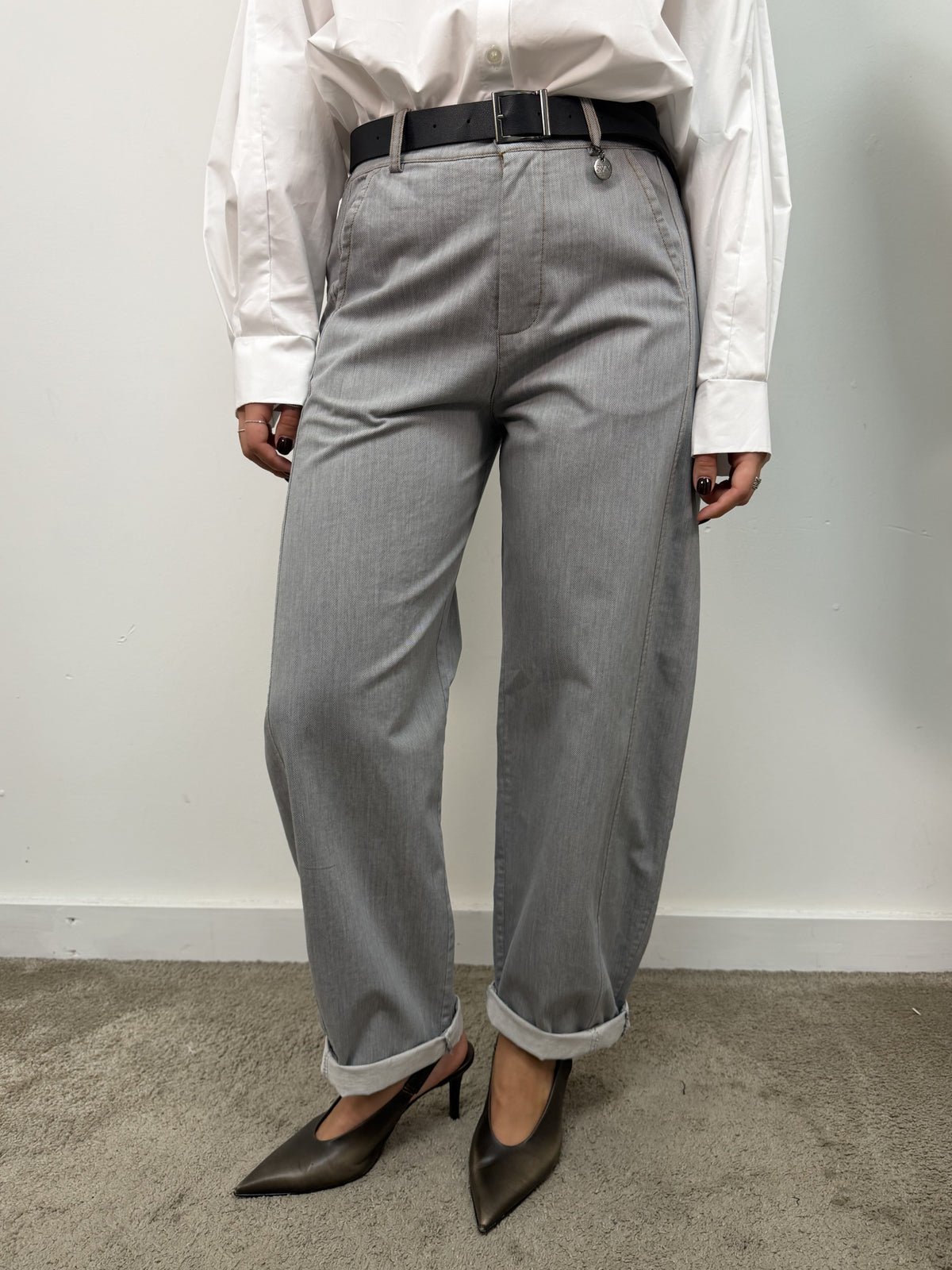 Pantalone ovetto grigio Susy Mix