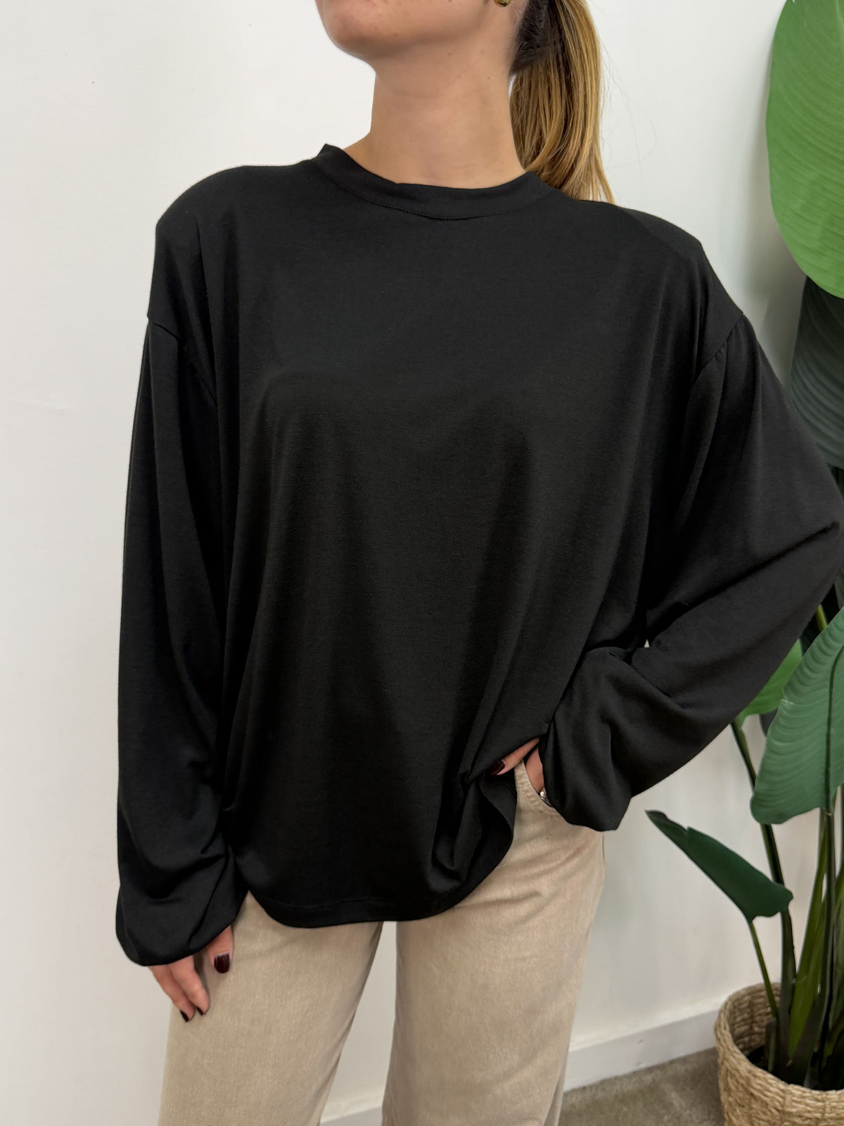 T-shirt manica a palloncino Tensione In