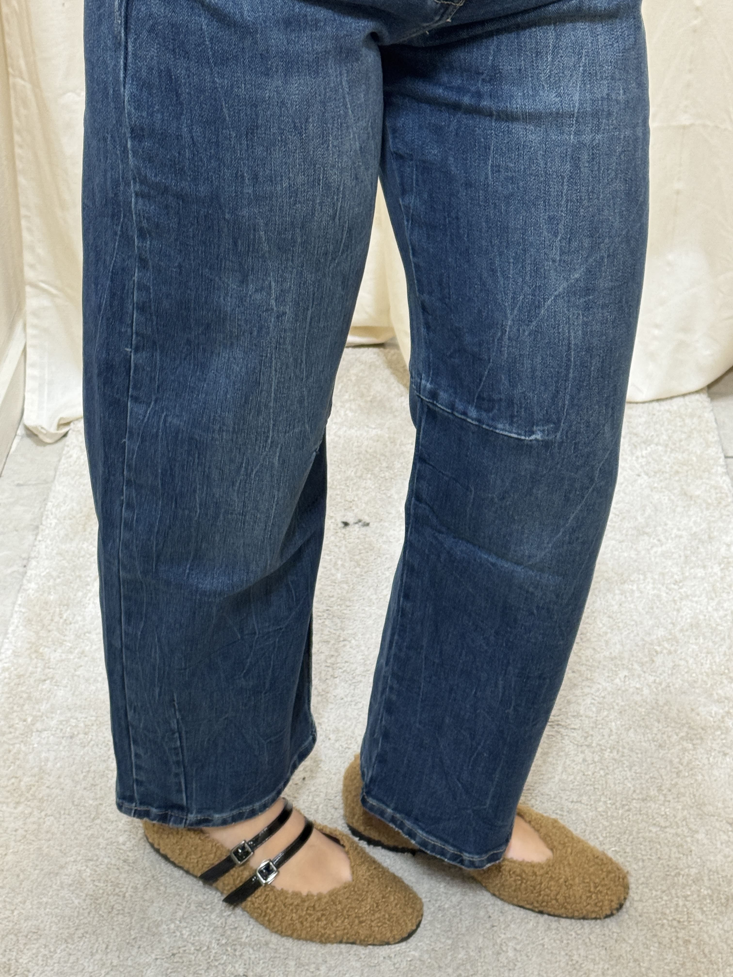 Jeans mod. barrel blu MyD