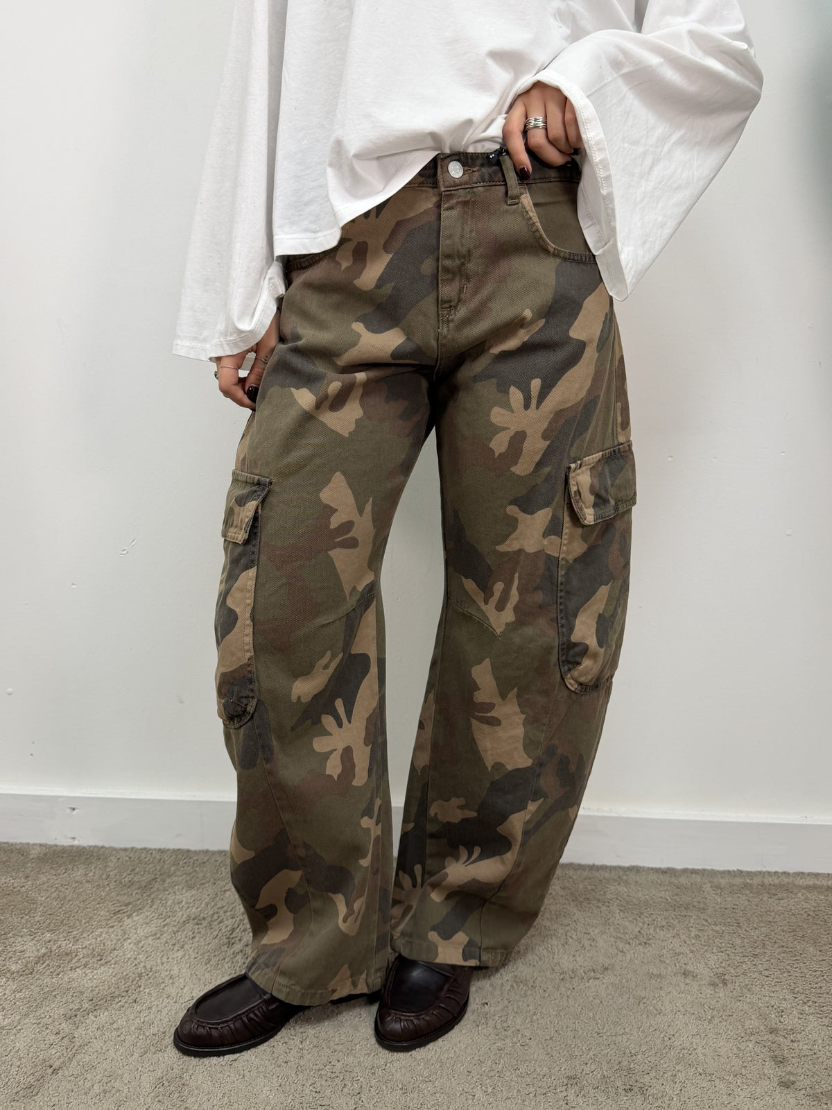Pantalone cargo camouflage HaveOne