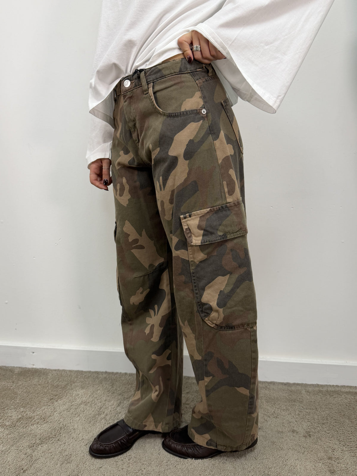 Pantalone cargo camouflage HaveOne