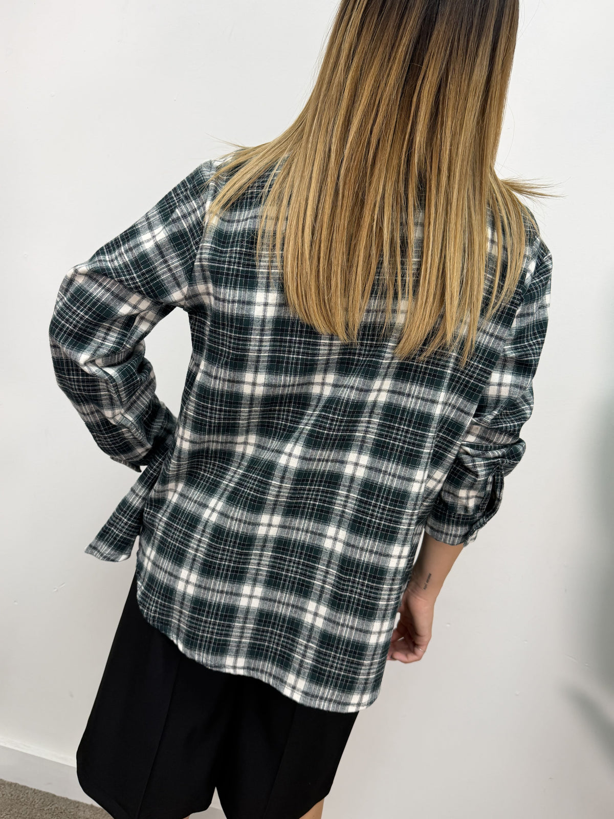 Camicia over flanella stampa check MyD