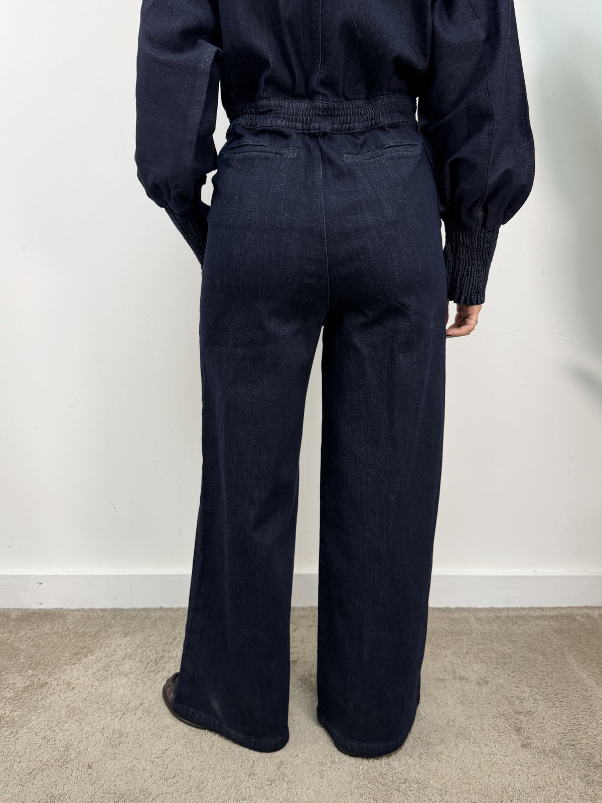 Tuta denim con passamanerie Amosa