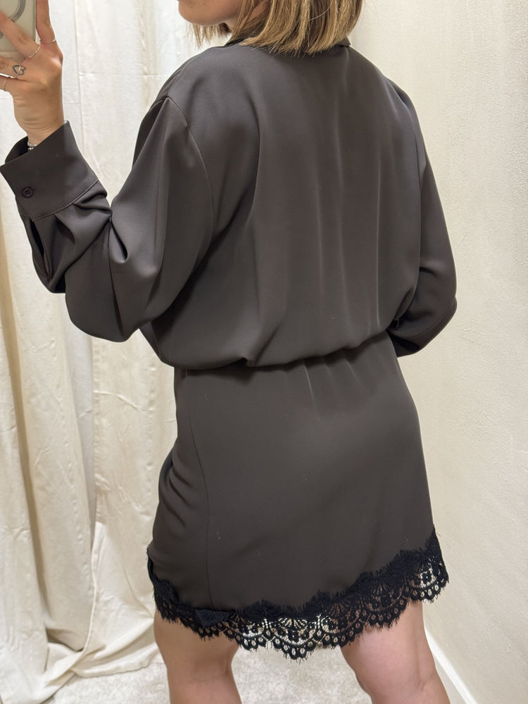 Abito corto con inserti in pizzo Tensione In - GiuGiò | Shop online