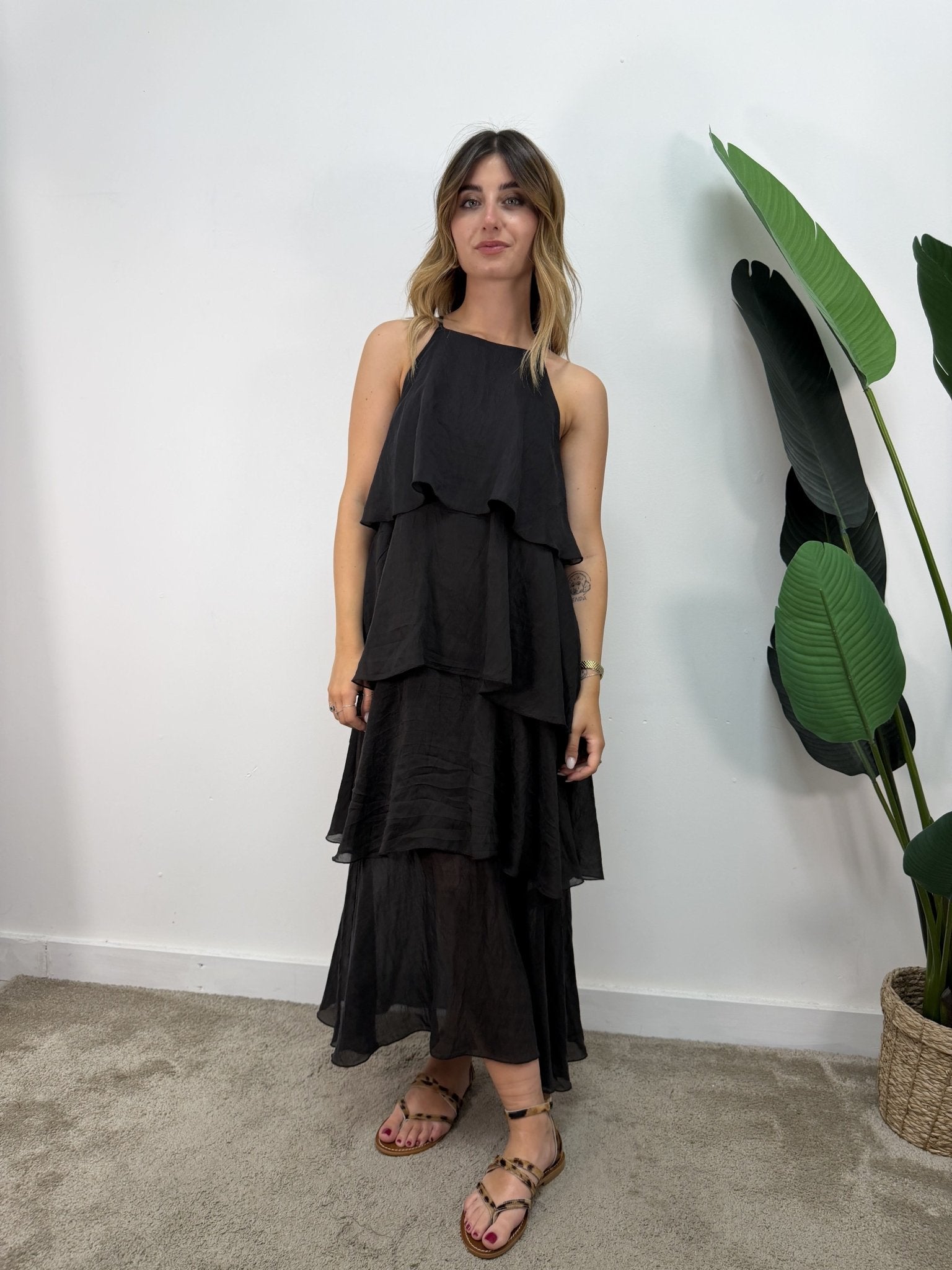 Abito in lyocell con balze Tensione In - GiuGiò | Shop online