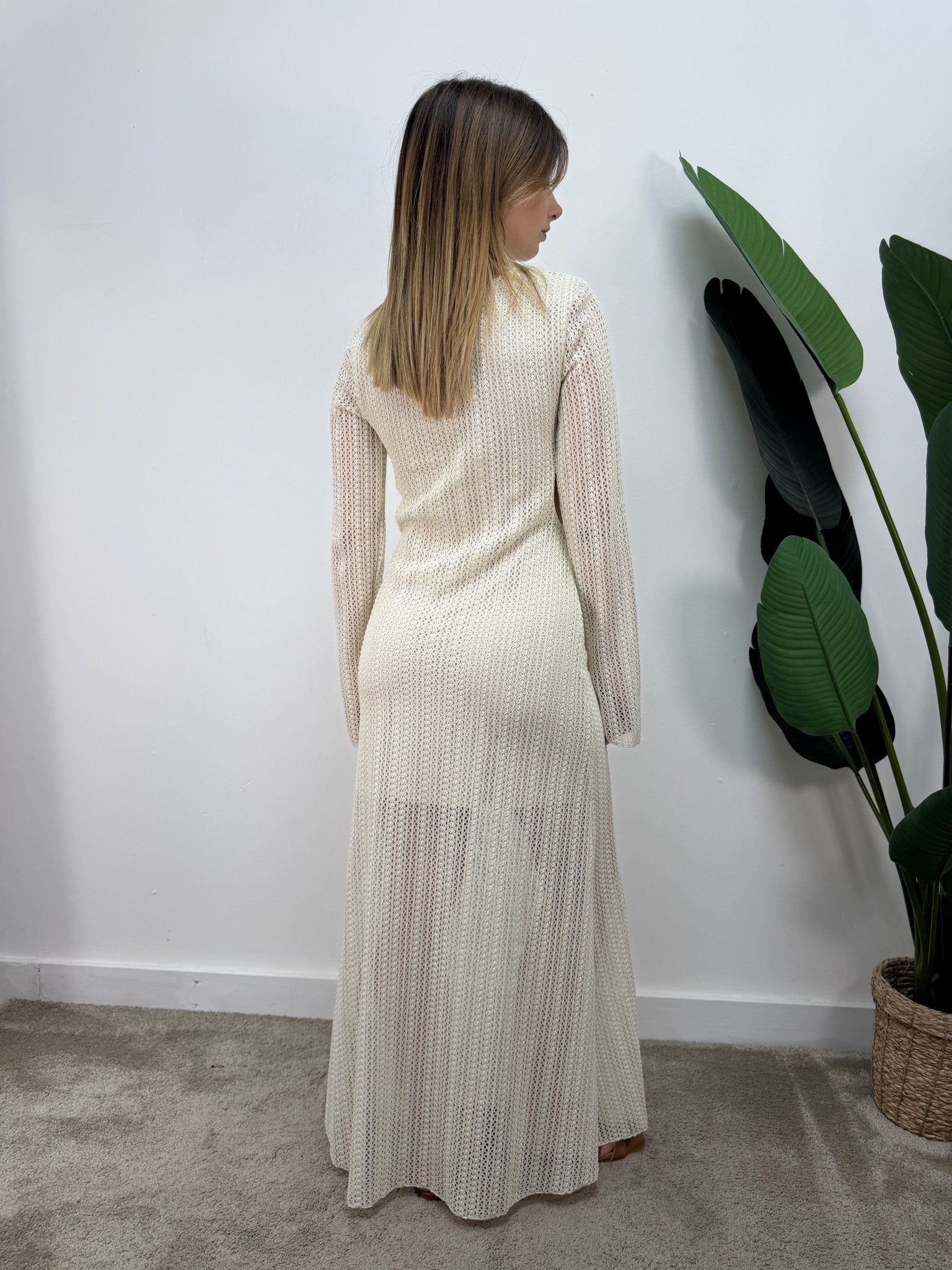 Abito lungo in crochet con cut out HaveOne - GiuGiò | Shop online