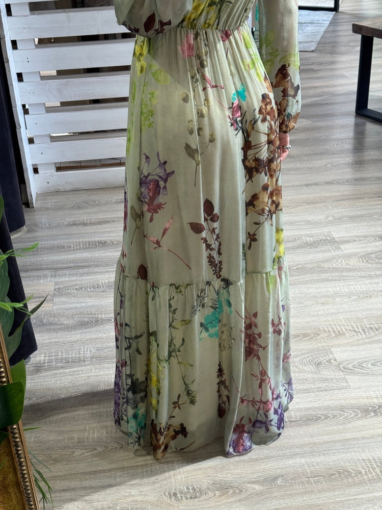 Abito lungo stampa fiori Dixie - GiuGiò | Shop online