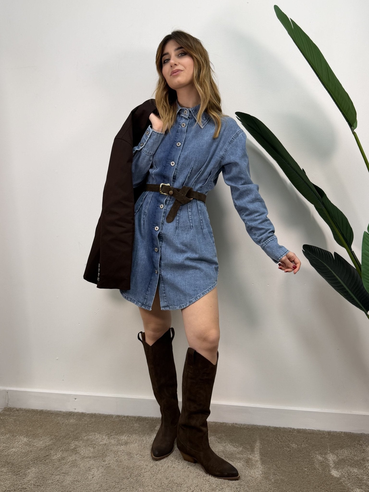 Abito sfiancato in denim Dixie - GiuGiò | Shop online