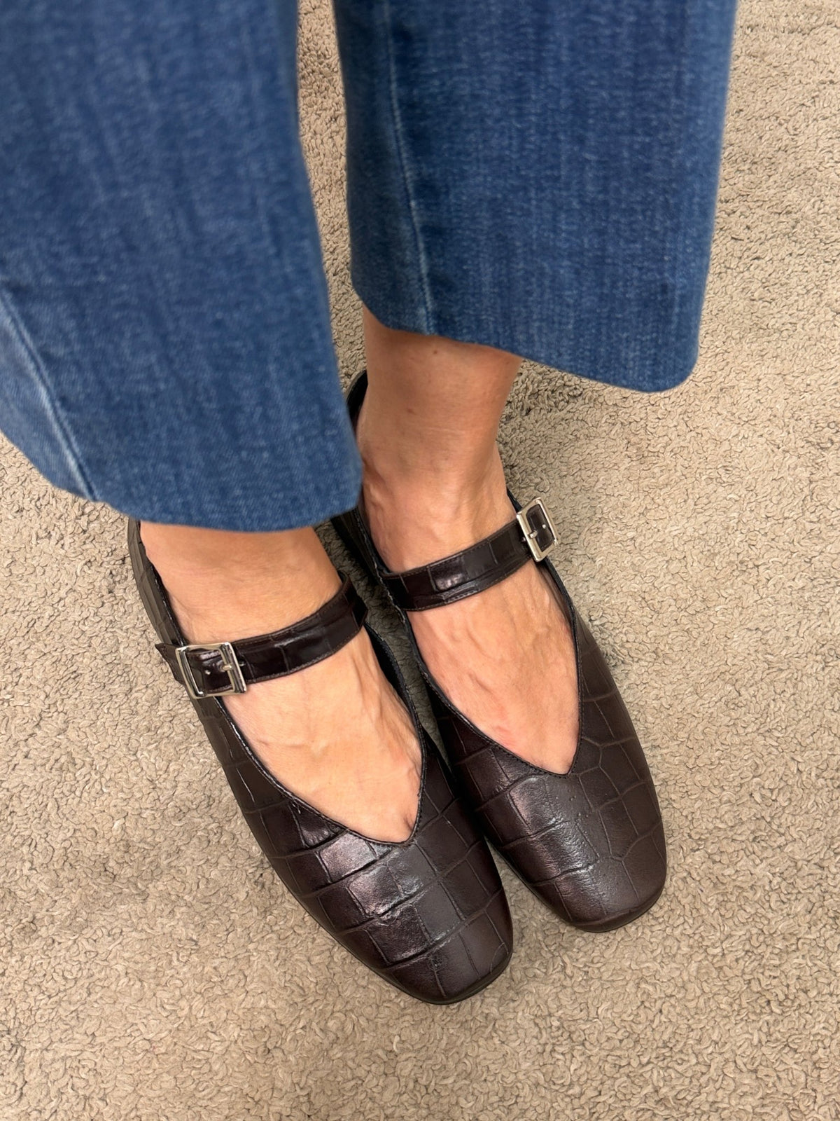 Ballerina maryjane in pelle effetto cocco Noa - GiuGiò | Shop online