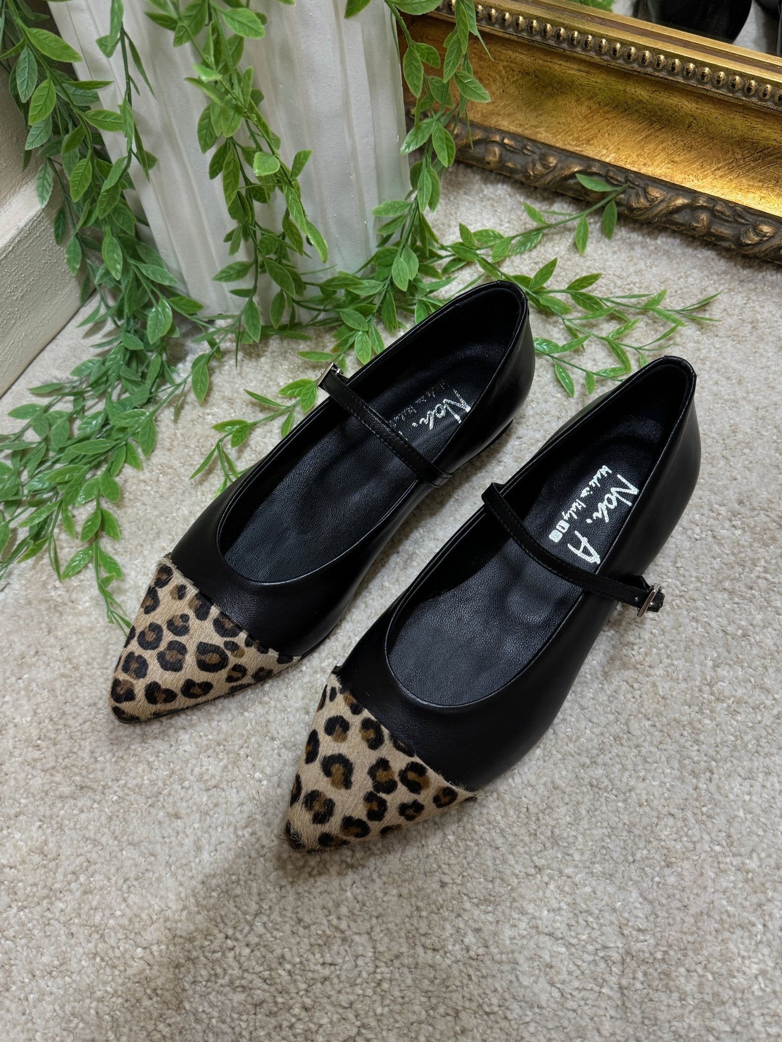 Ballerine in nappa e cavallino maculato Noa - GiuGiò | Shop online