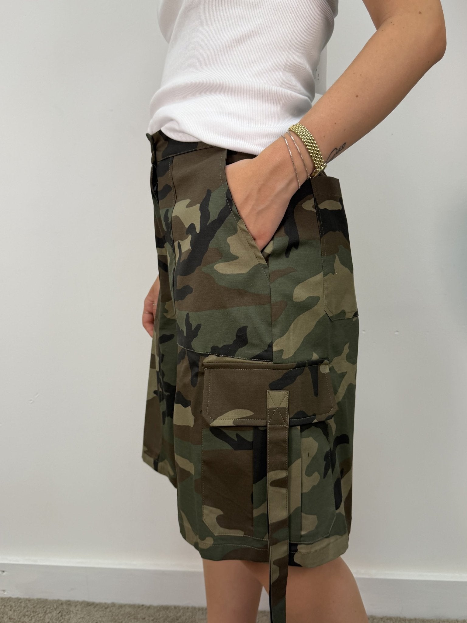 Bermuda cargo camouflage Tensione In - GiuGiò | Shop online