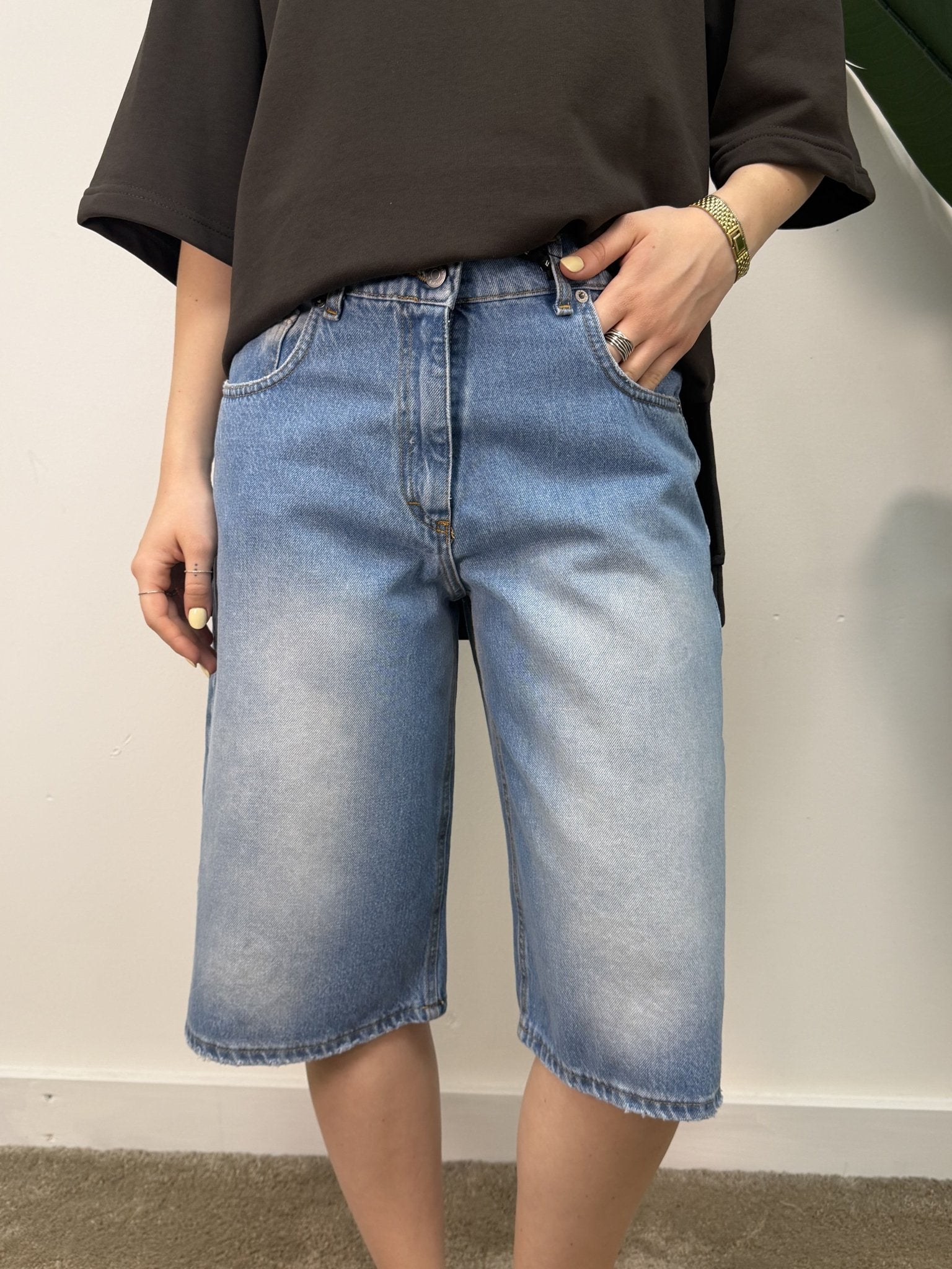 Bermuda denim chiaro Koji HaveOne - GiuGiò | Shop online