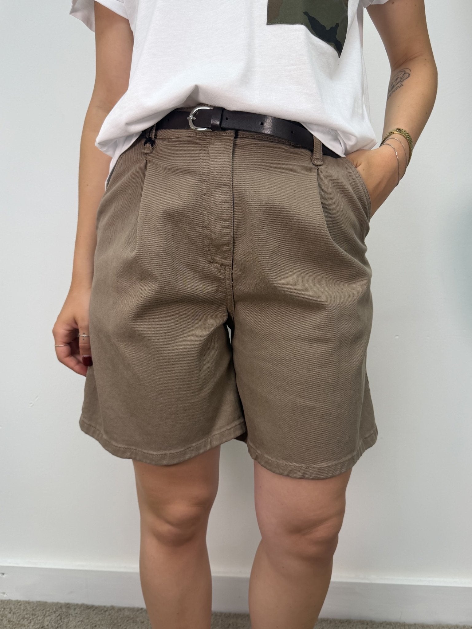 Bermuda in cotone con cinta PLEASE - GiuGiò | Shop online