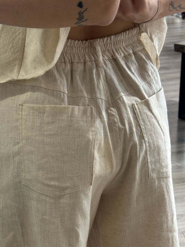 Bermuda in lino con pinces Tensione In - GiuGiò | Shop online