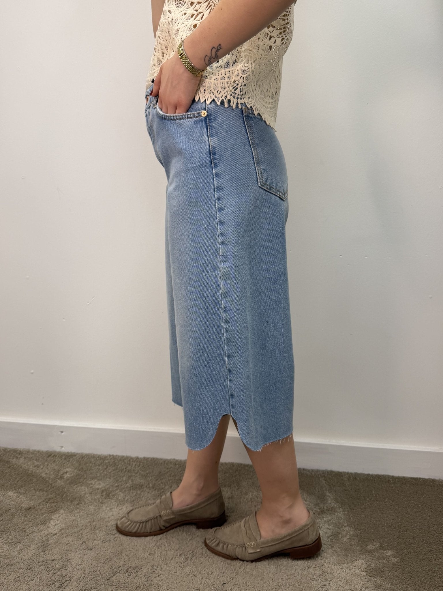 Bermuda jorts denim chiaro Tensione In - GiuGiò | Shop online