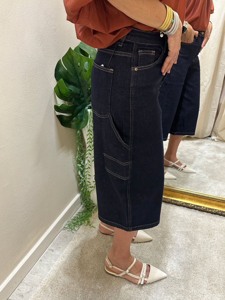 Bermuda jorts worker in denim MyD - GiuGiò | Shop online