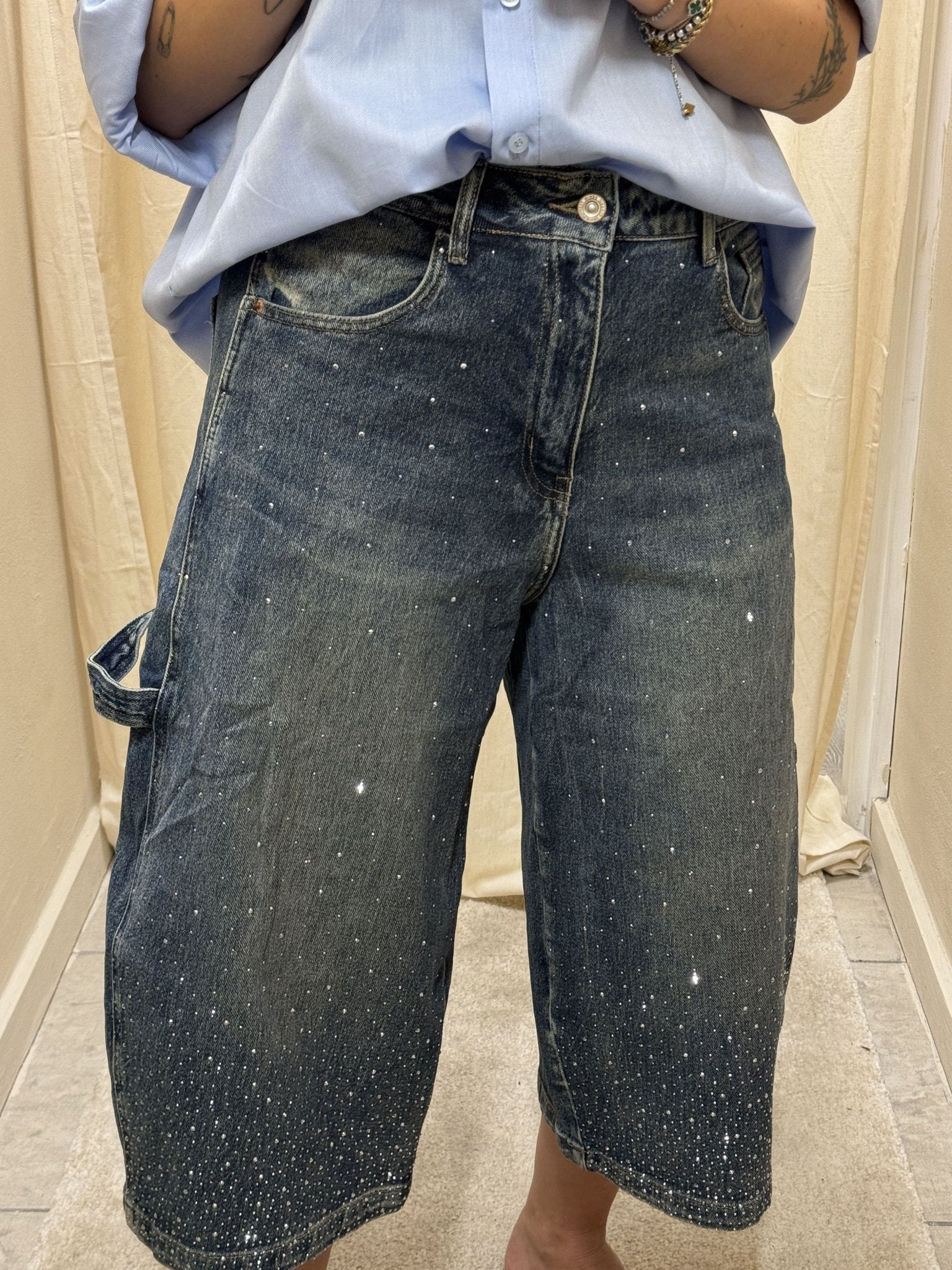 Bermuda worker con strass Myd - GiuGiò | Shop online