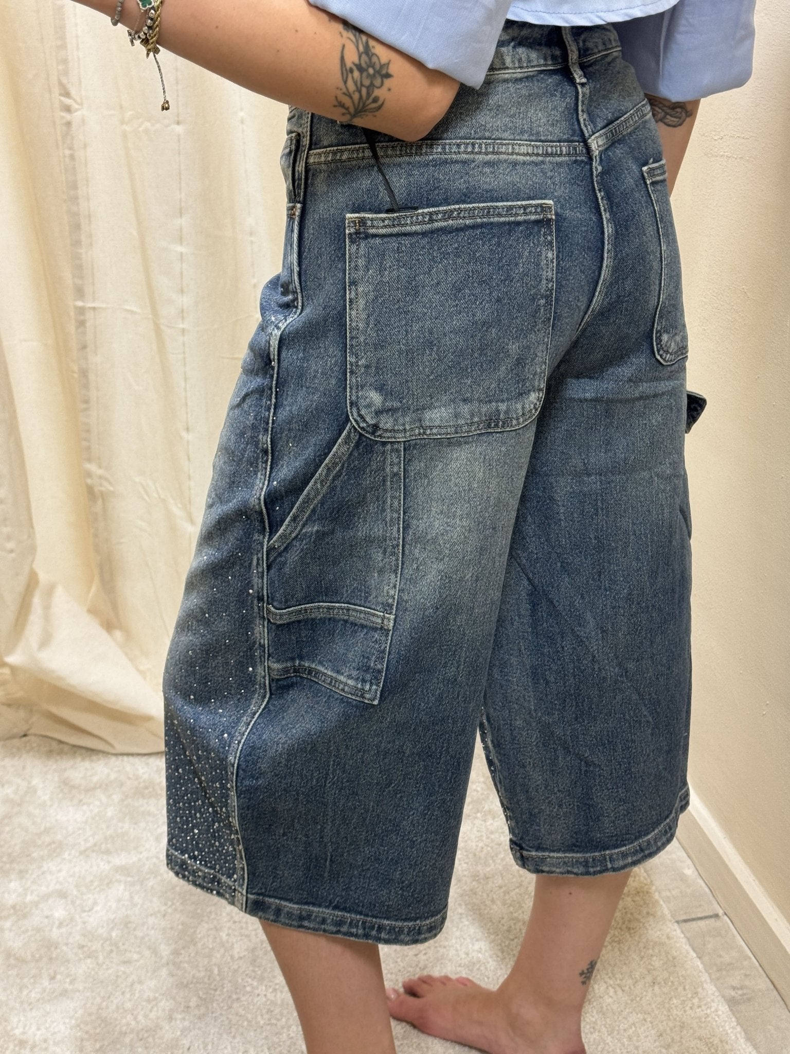 Bermuda worker con strass Myd - GiuGiò | Shop online