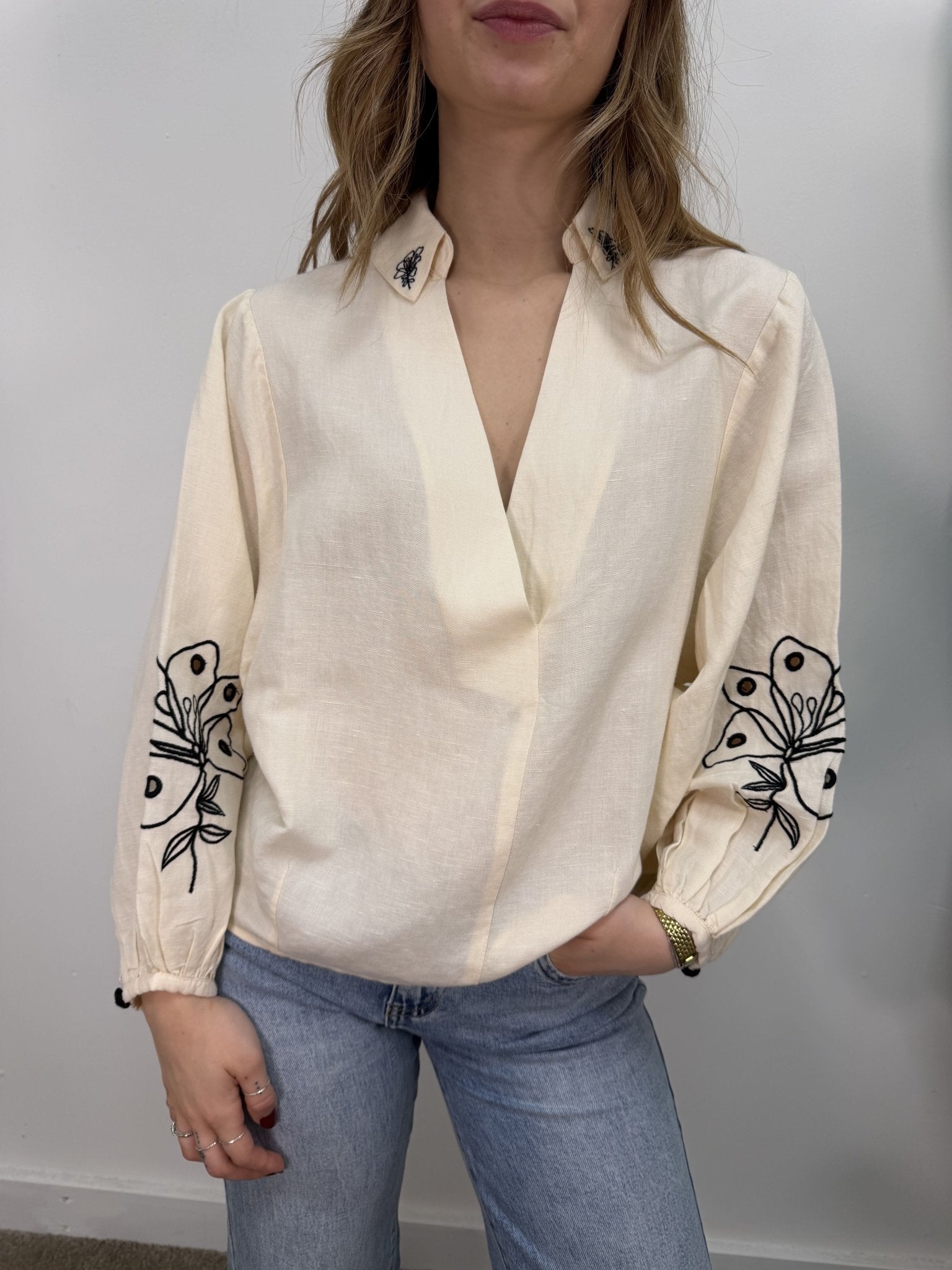 Blusa ampia con ricami BSB - GiuGiò | Shop online